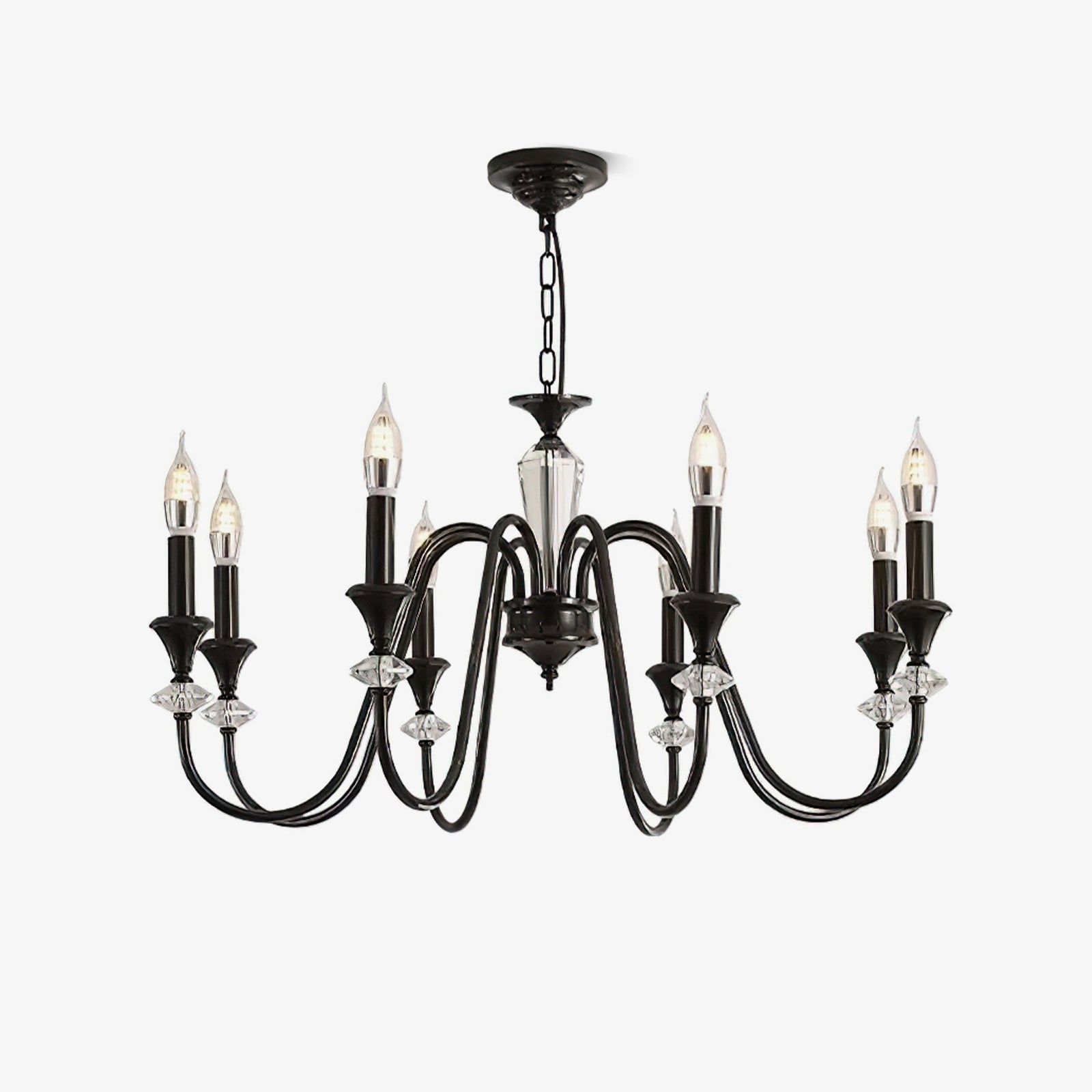 Noir Candelabra Chandelier - Lumpaz