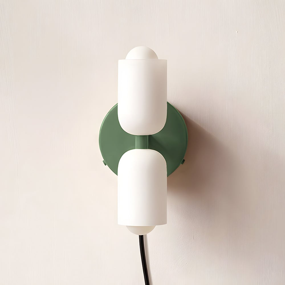 Creamy Double Head Plug-in Wall Light - Lumpaz