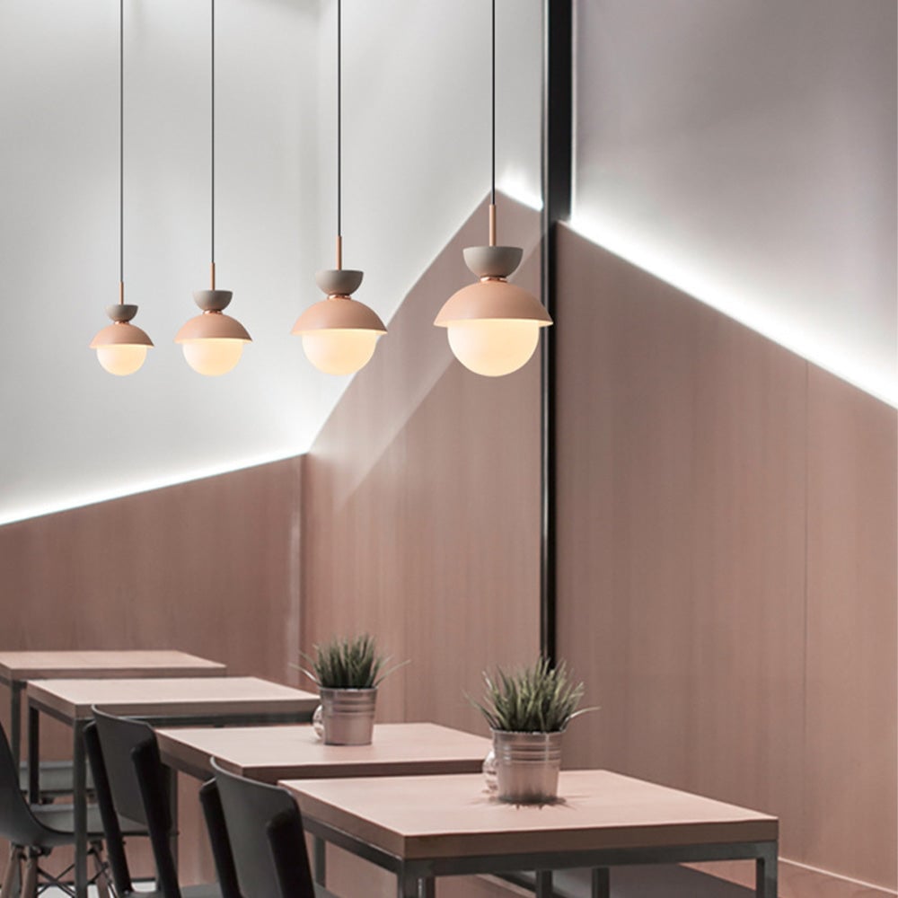 Macaroon Double Heads Metal Pendant Light - Lumpaz