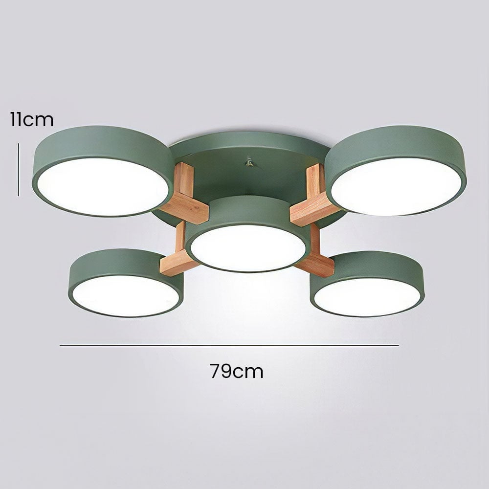 Contemporary Acrylic Multi-Heads Ceiling Light - Lumpaz