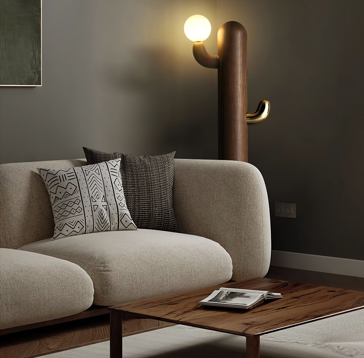 Cactus Wood Floor Lamp - Lumpaz