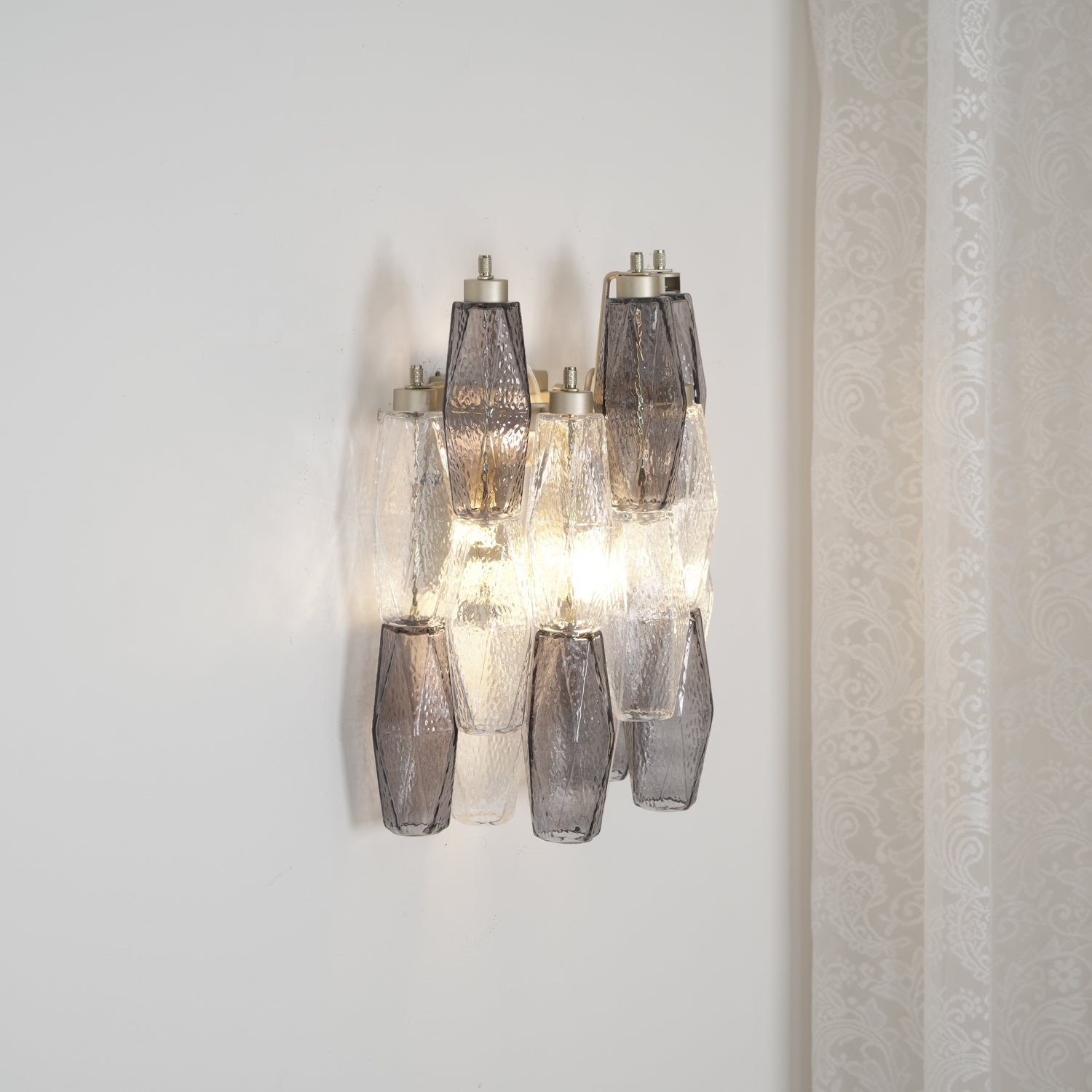 Murano Rhombus Glass Wall Lamp - Lumpaz