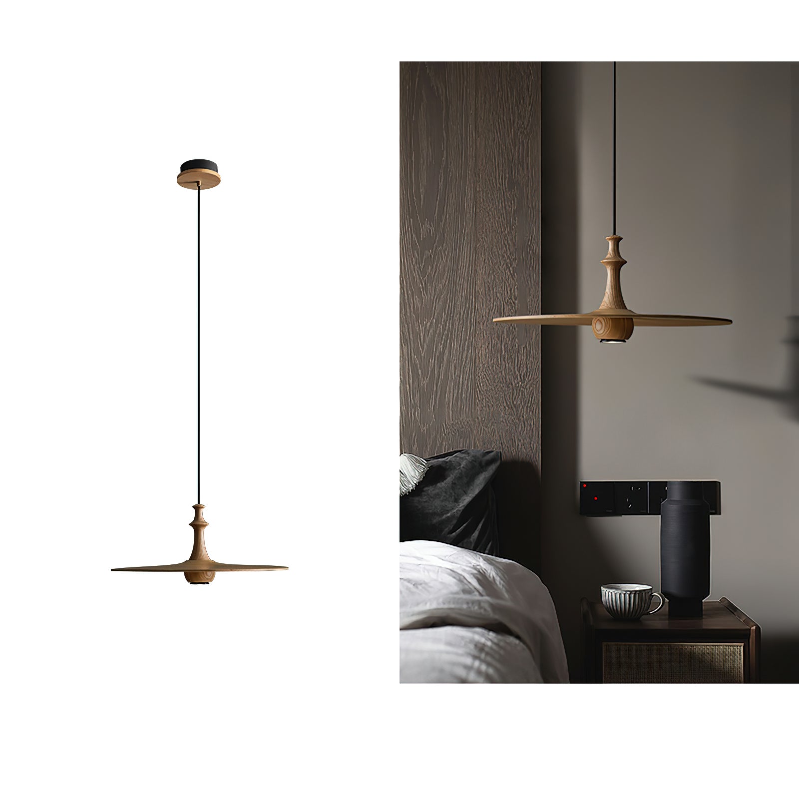 Spindle Disc Pendant Lamp - Lumpaz