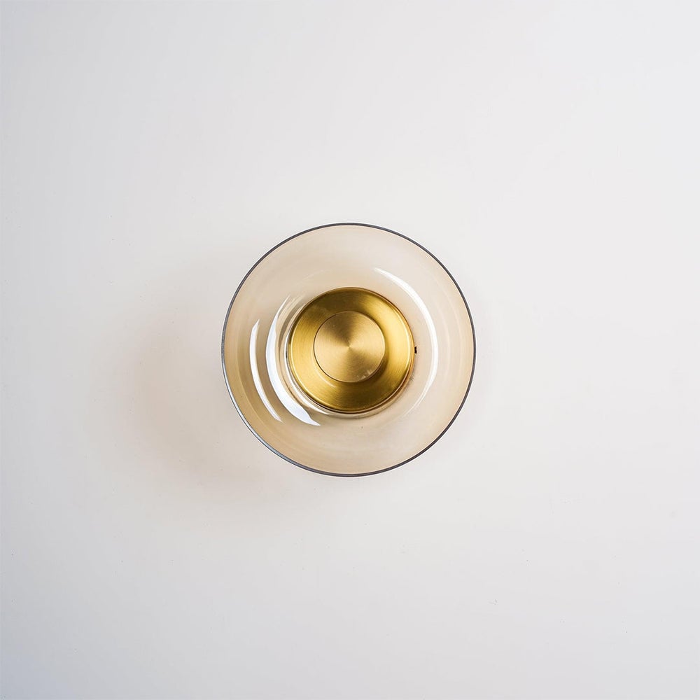 Modern Clear Round LED Glass Wall Sconce - Lumpaz