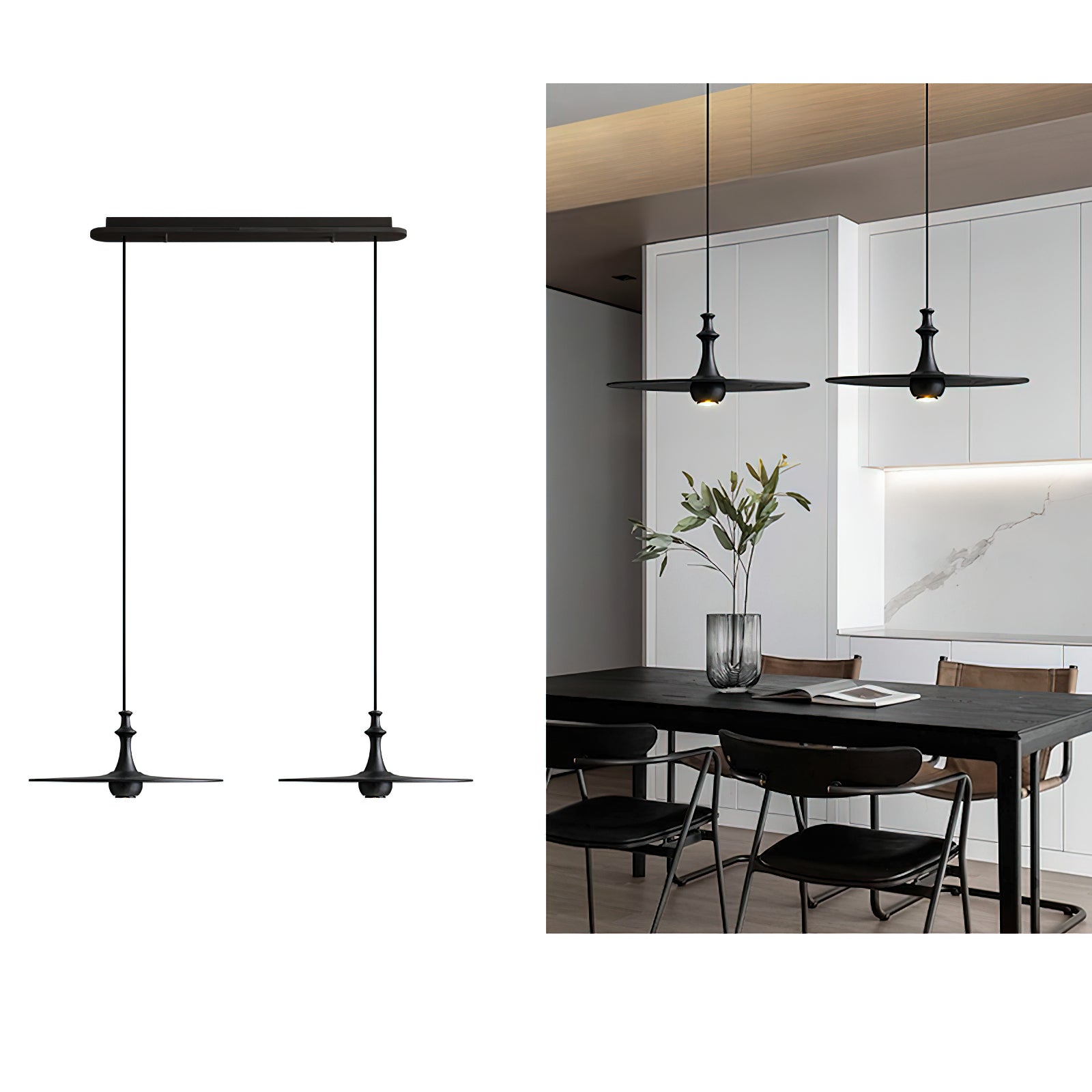 Spindle Disc Pendant Lamp - Lumpaz