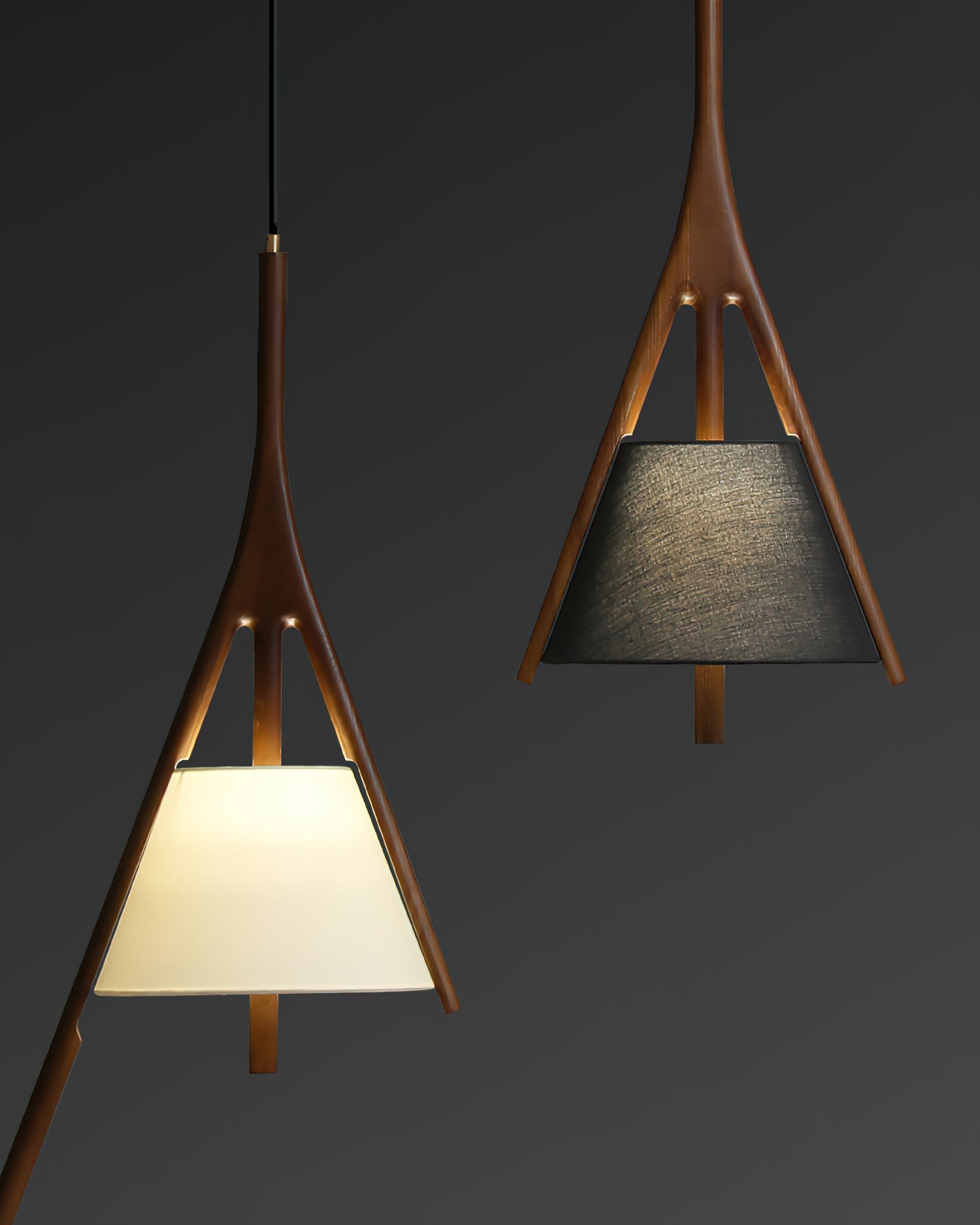 Nanzhi Wood Pendant Lamp - Lumpaz