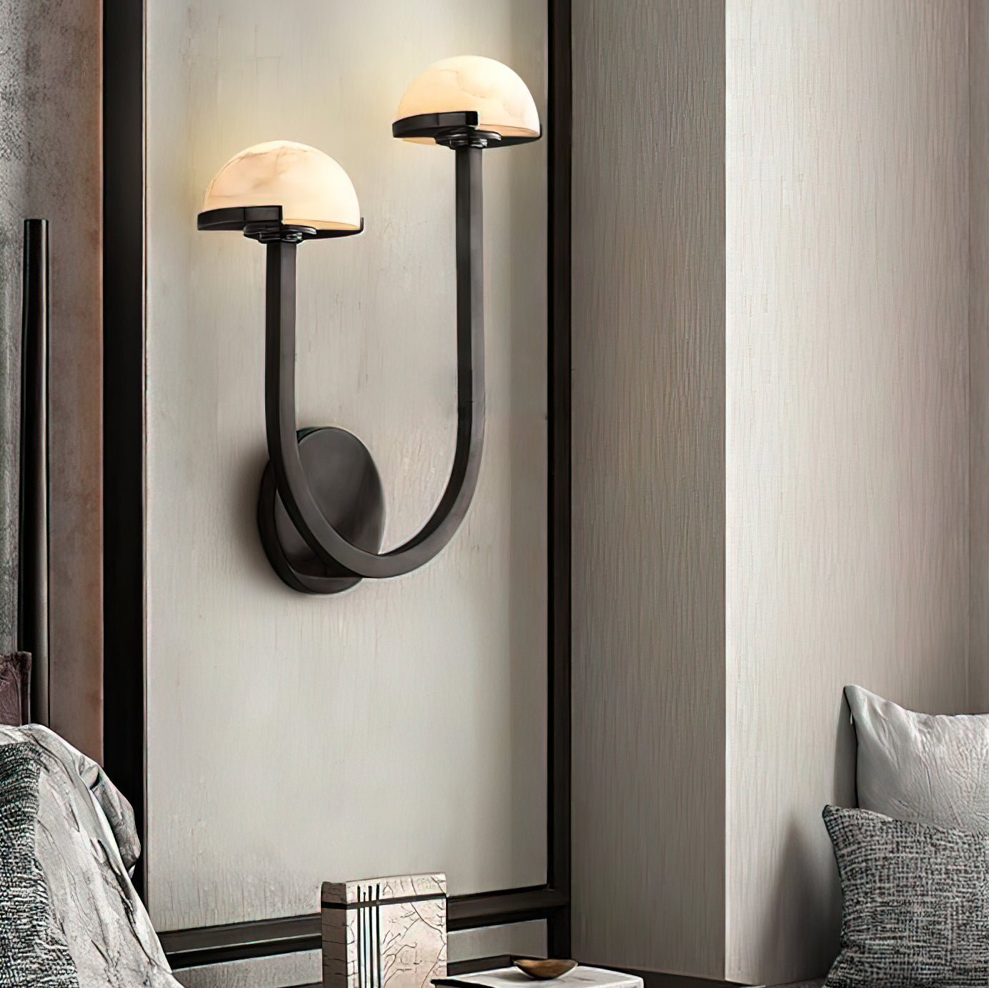 Mushroom Alabaster Wall Lamp - Lumpaz
