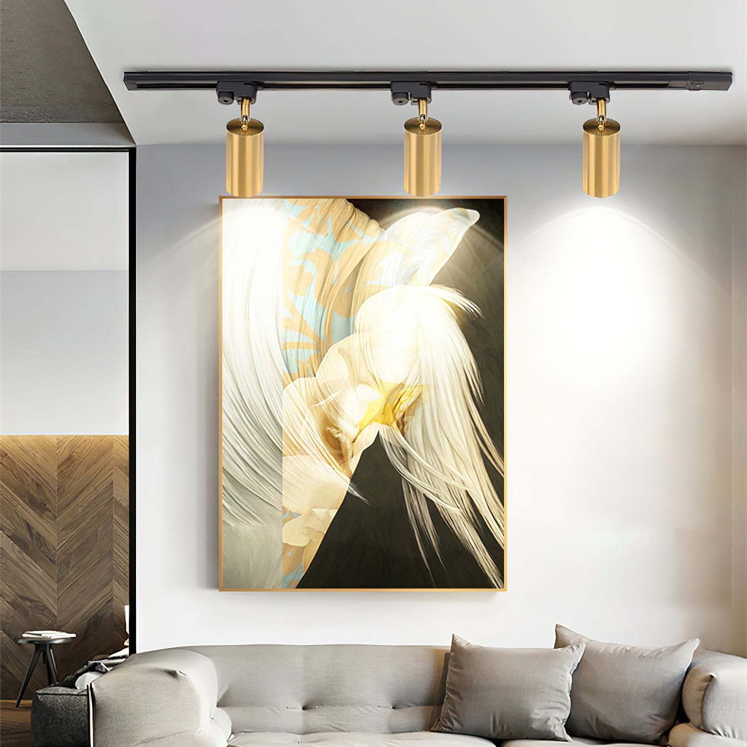 Gilded Rail Track Light - Lumpaz