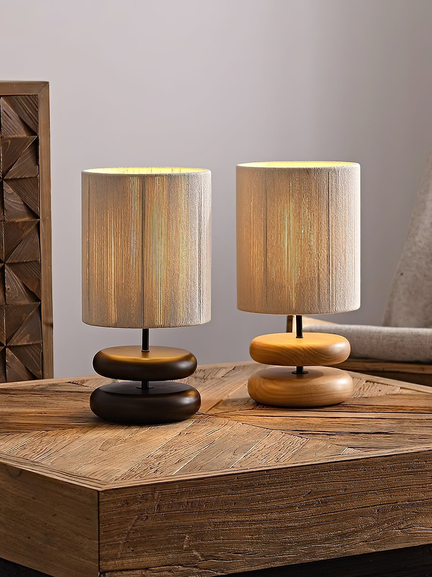 Nora Wood Table Lamp - Lumpaz