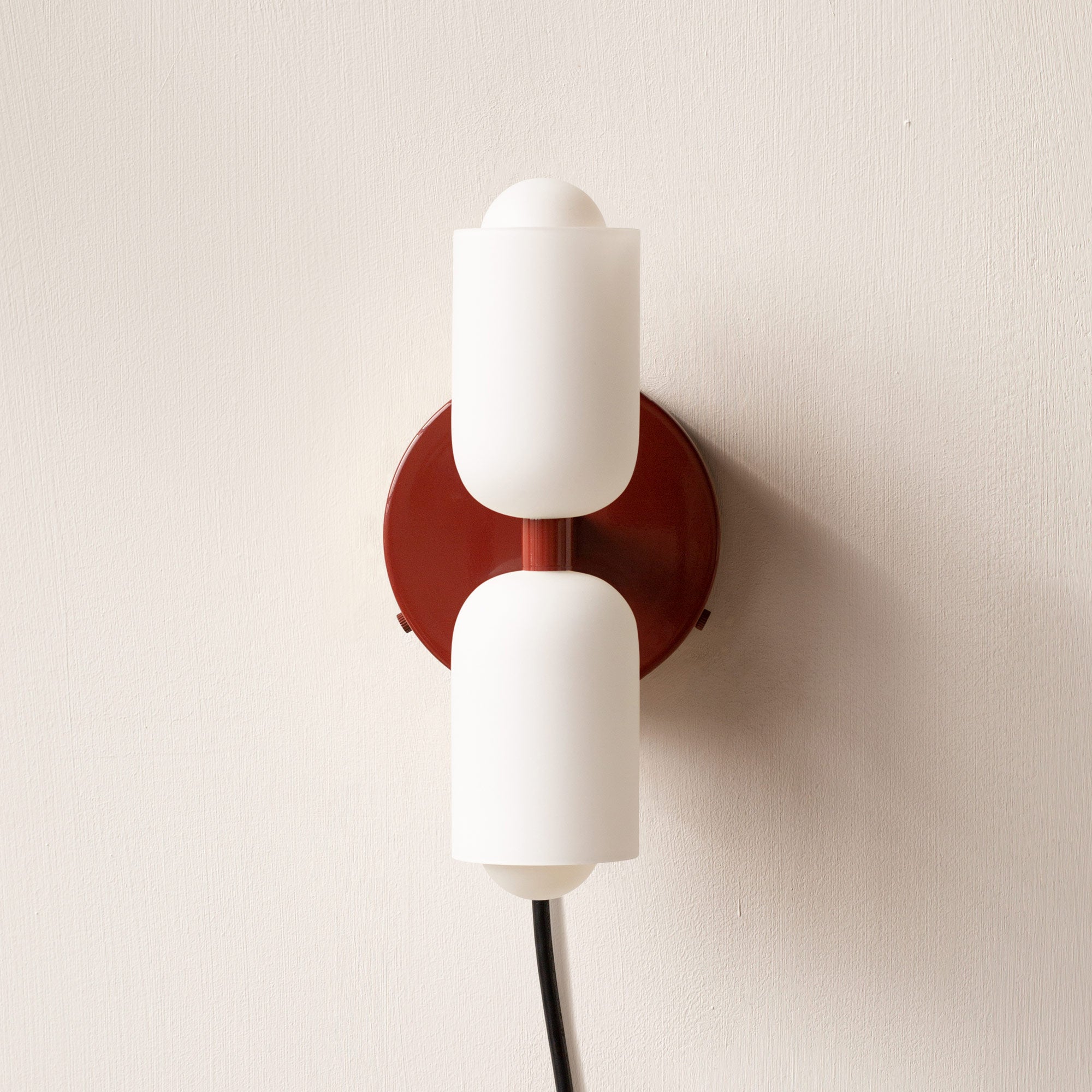Creamy Double Head Plug-in Wall Light - Lumpaz