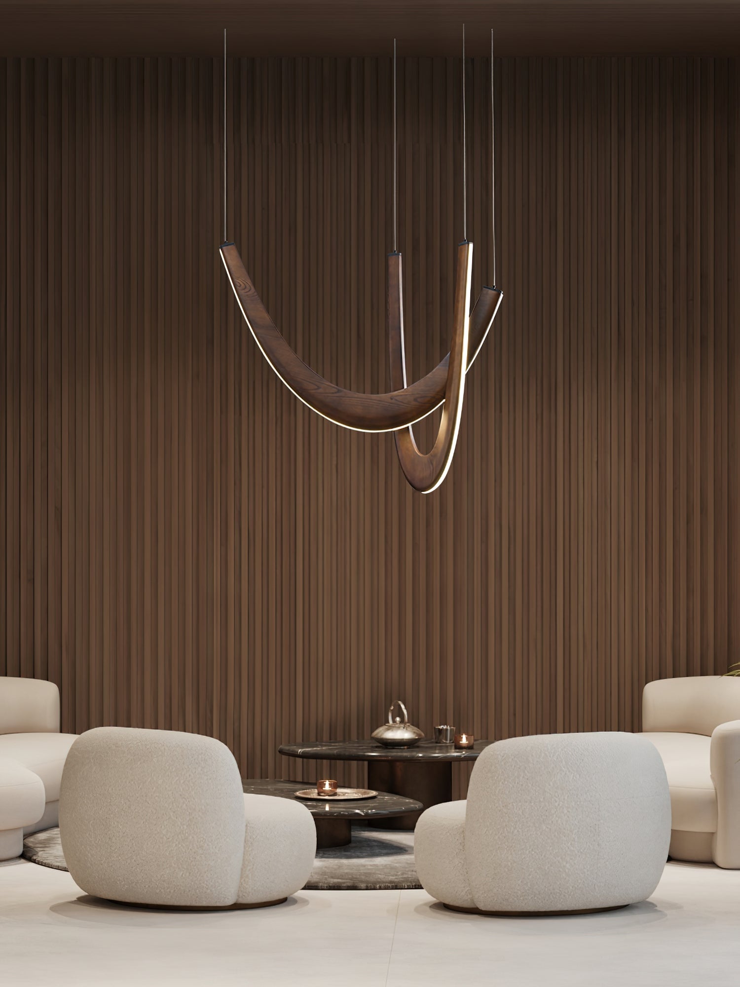 U Wooden Pendant Lamp - Lumpaz