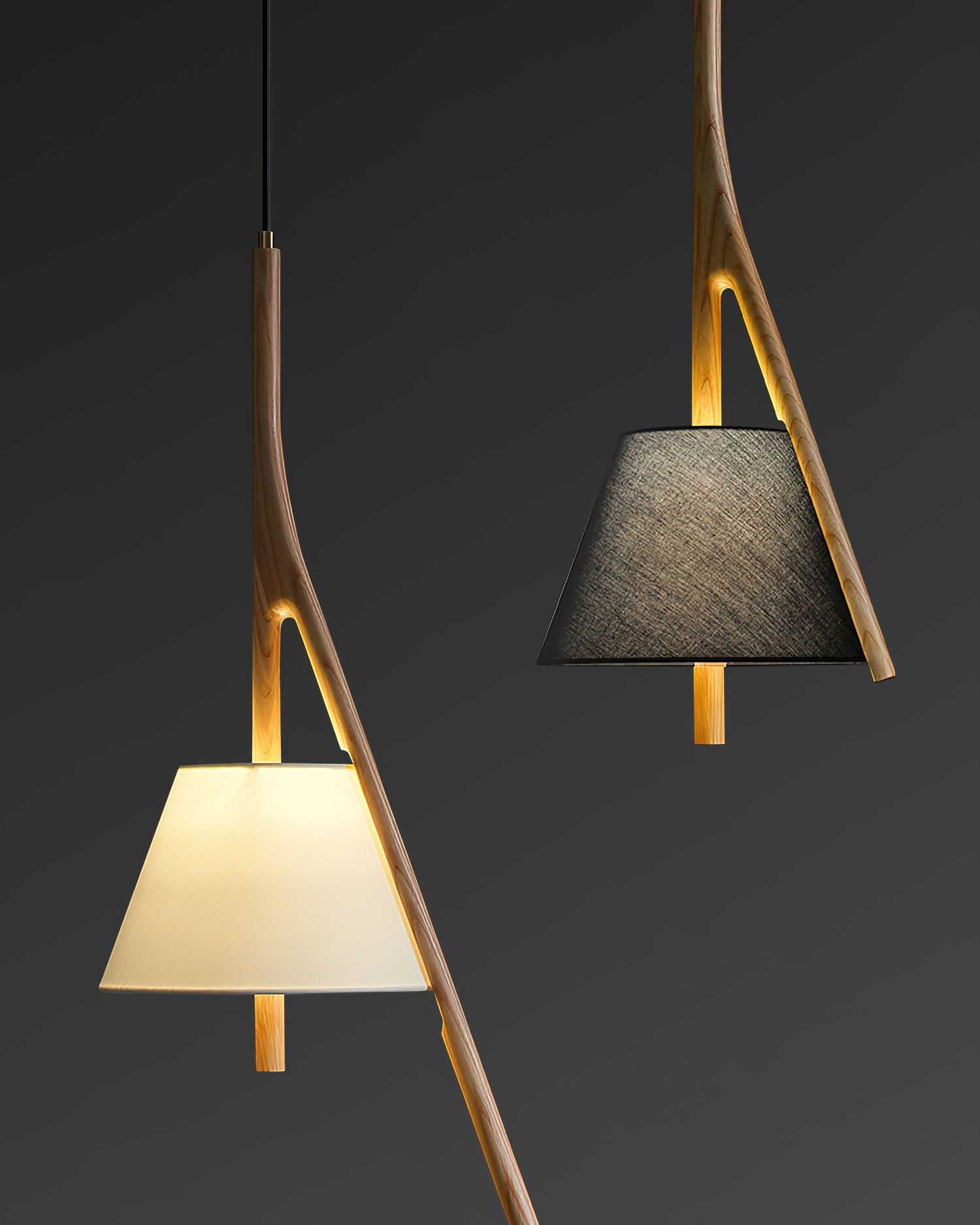 Nanzhi Wood Pendant Lamp - Lumpaz