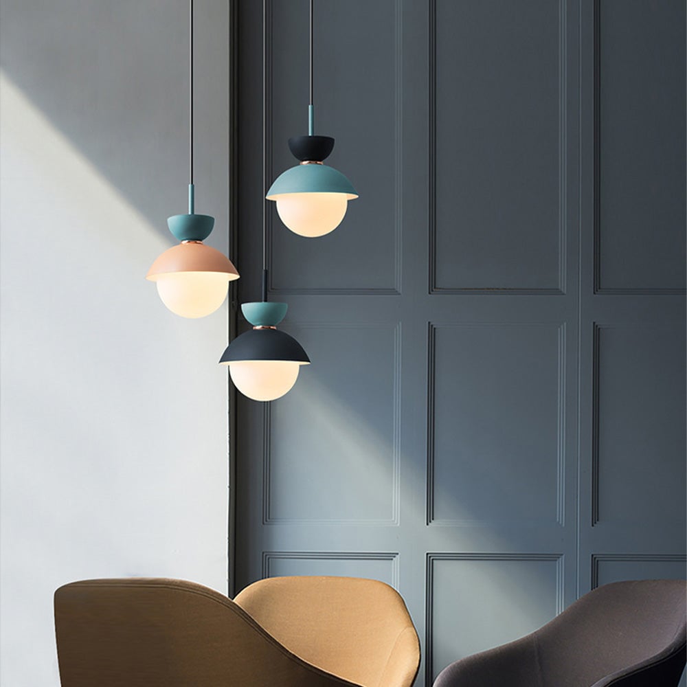 Macaroon Double Heads Metal Pendant Light - Lumpaz
