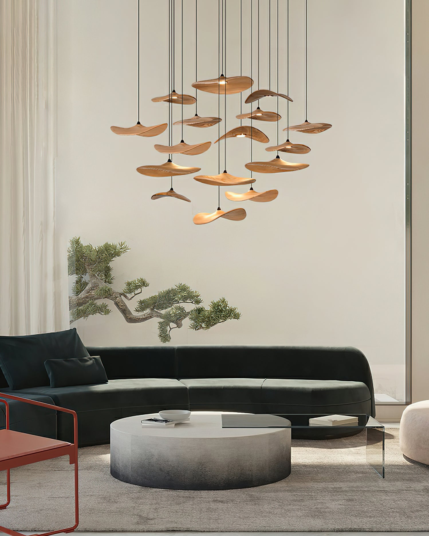 Empty Leaf Chandelier - Lumpaz