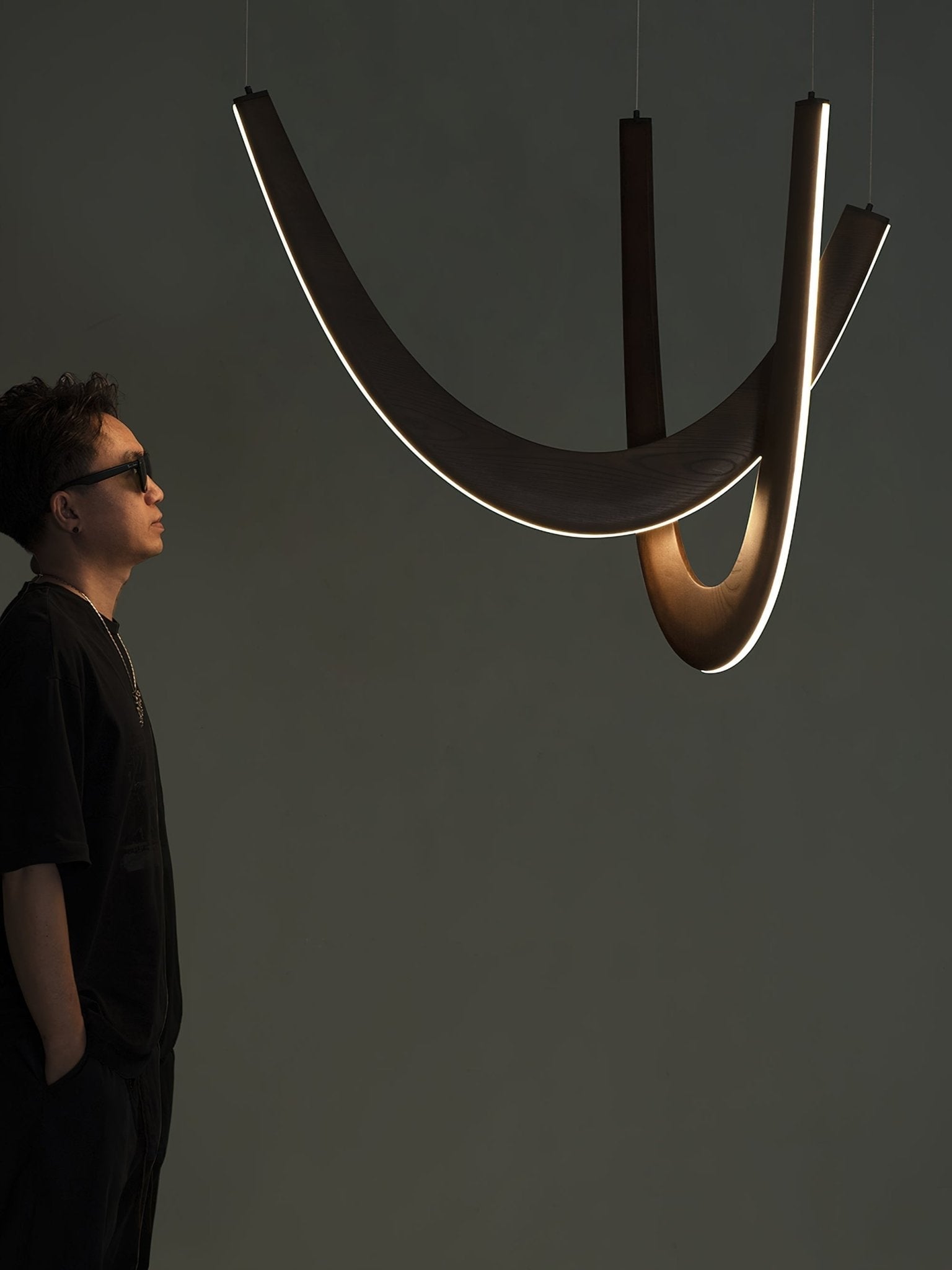 U Wooden Pendant Lamp - Lumpaz