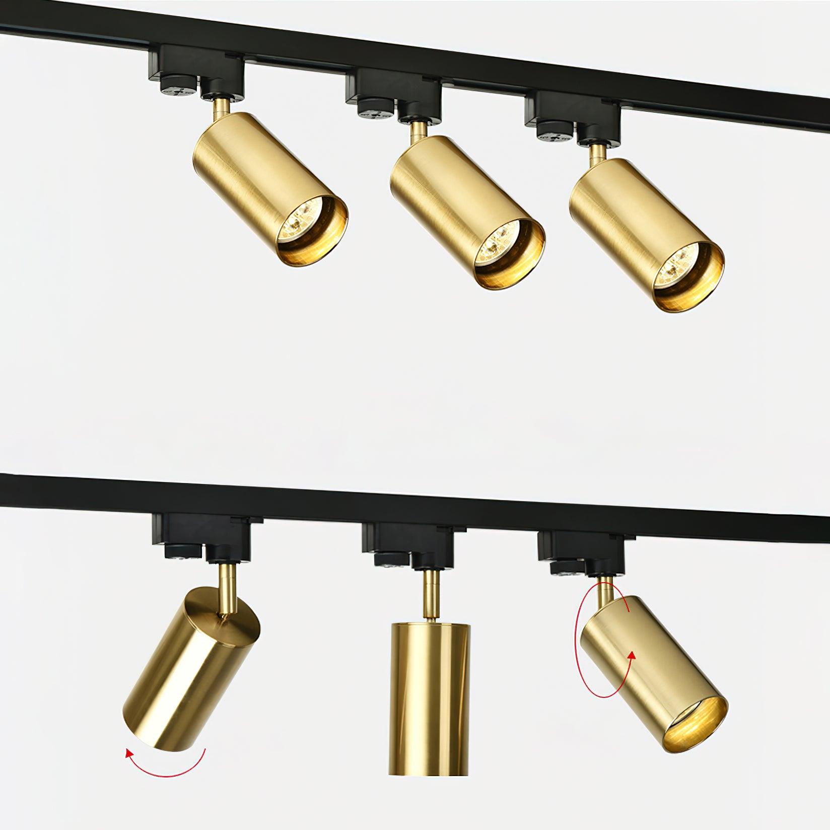 Gilded Rail Track Light - Lumpaz