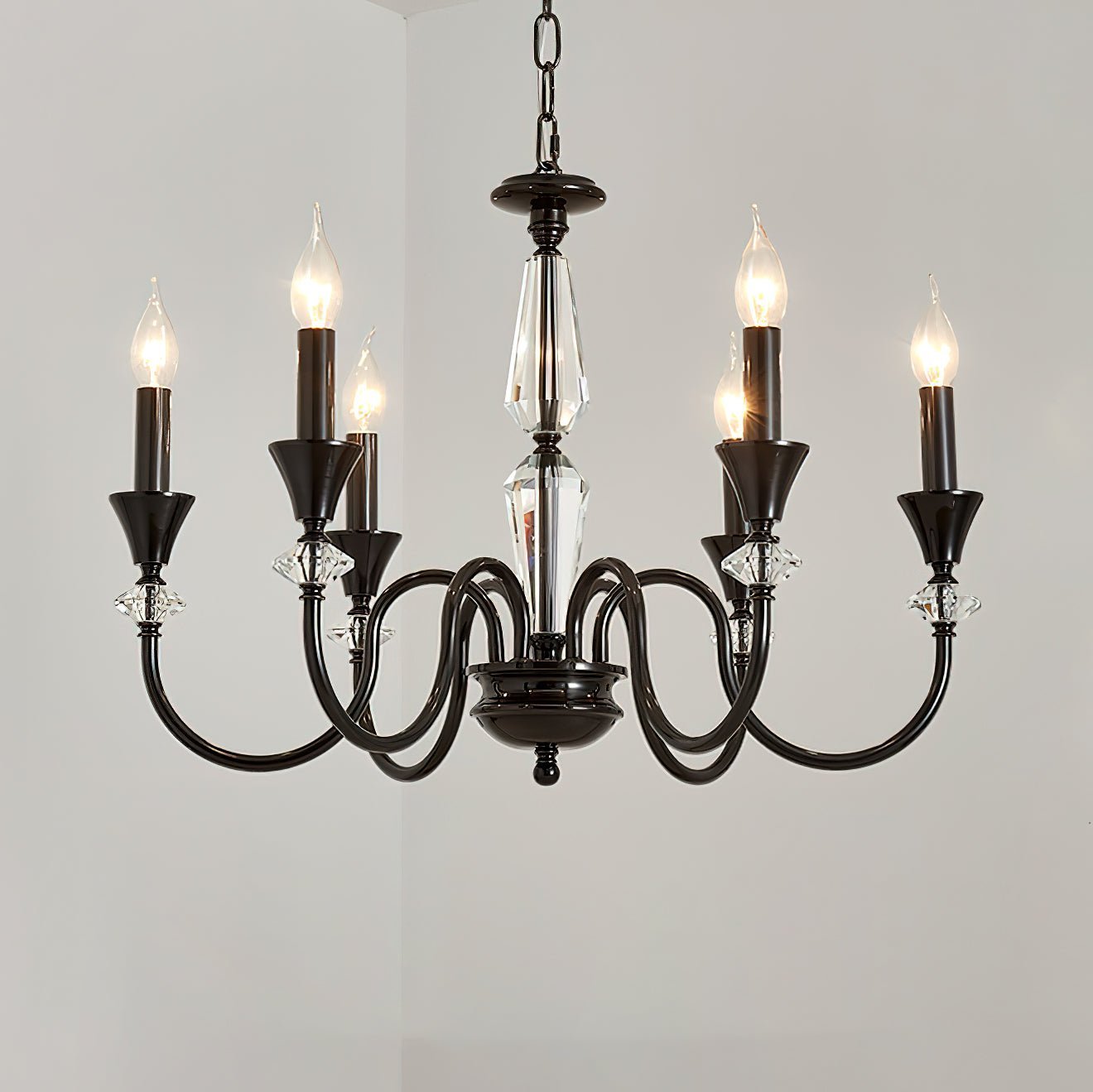 Noir Candelabra Chandelier - Lumpaz