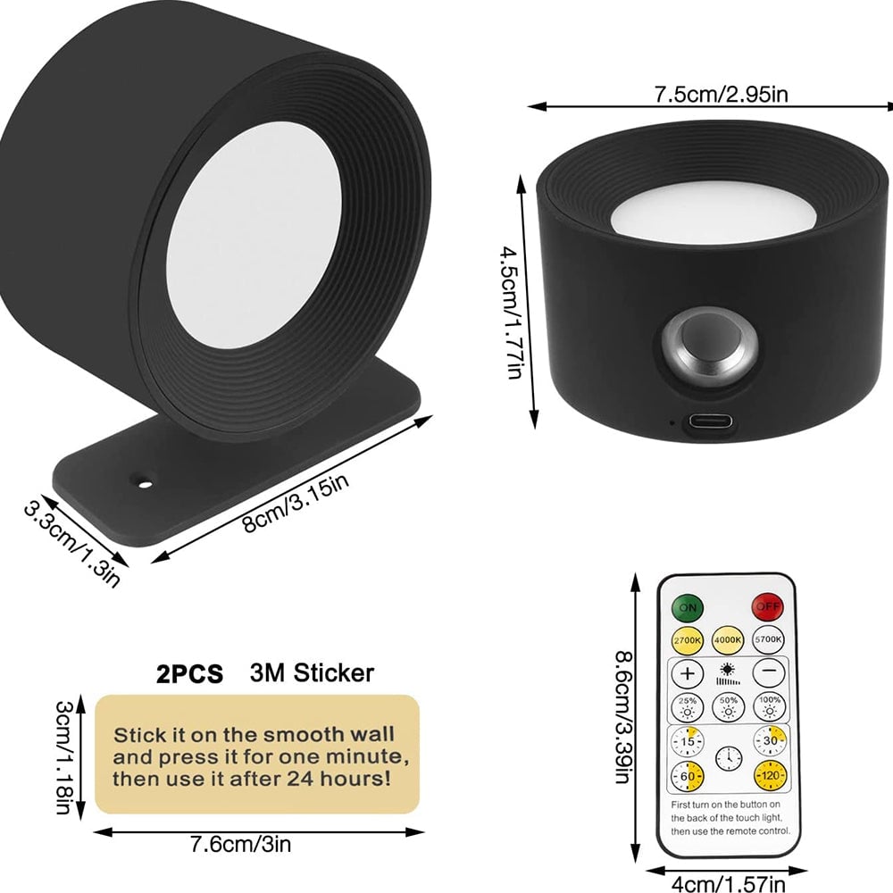 Modern LED Rotation Mini Wall Light - Lumpaz