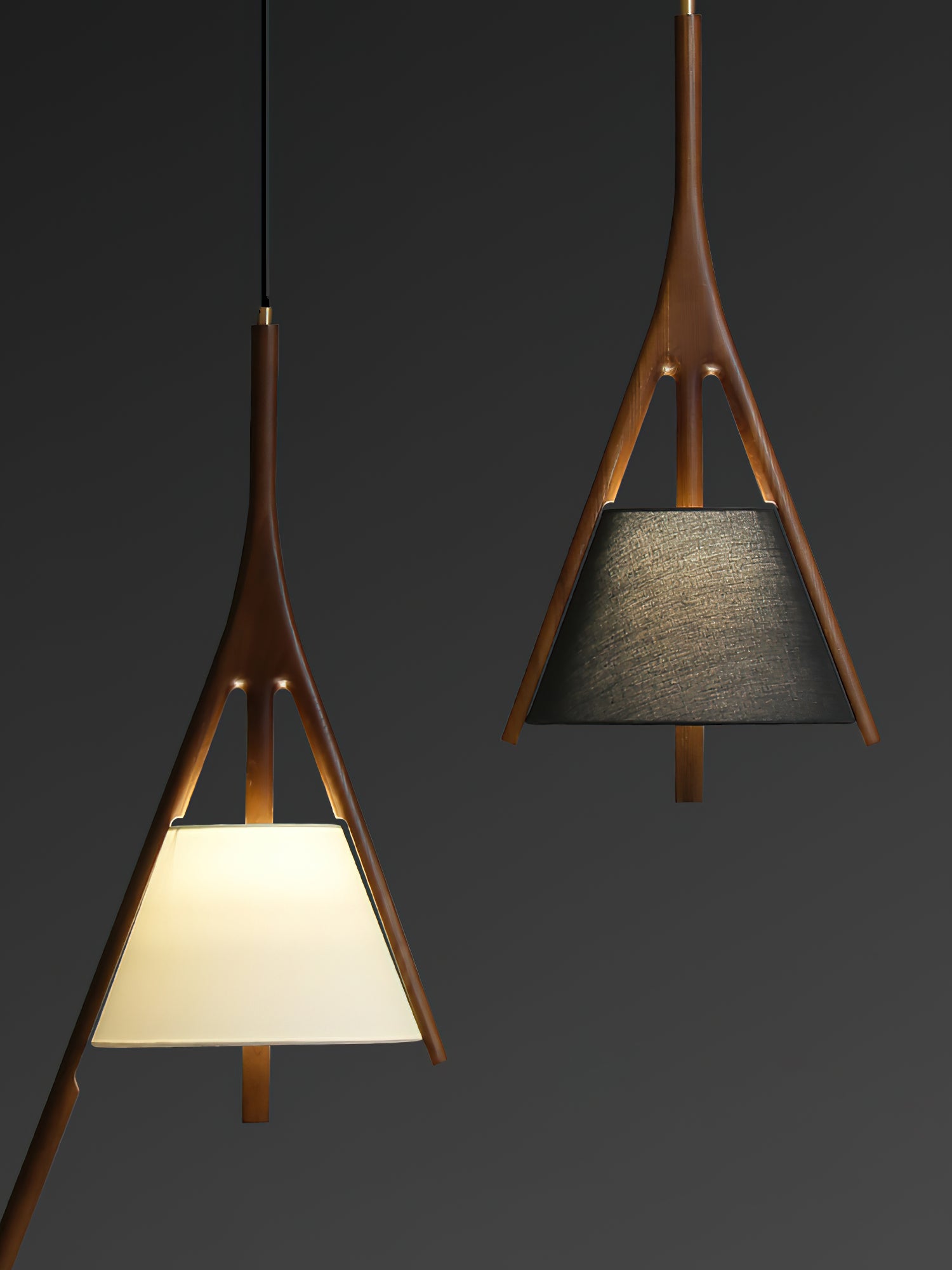 Nanzhi Wood Pendant Lamp - Lumpaz