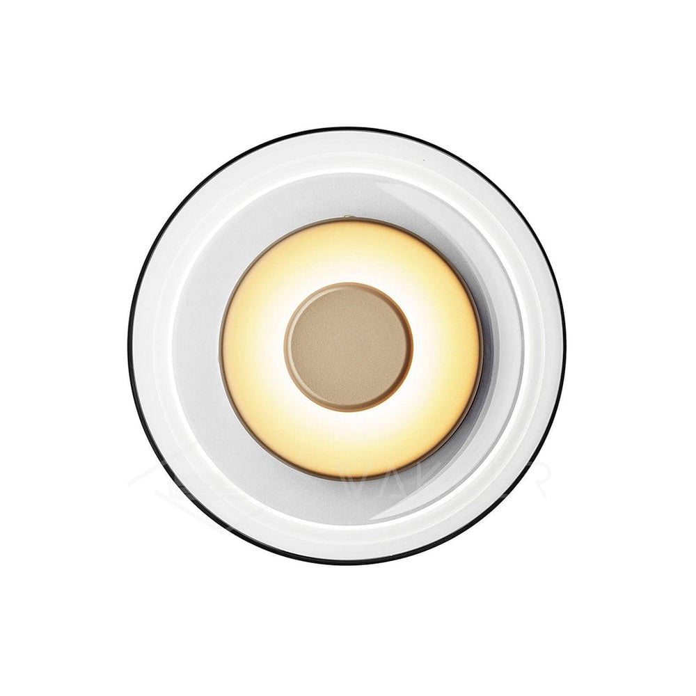 Modern Clear Round LED Glass Wall Sconce - Lumpaz