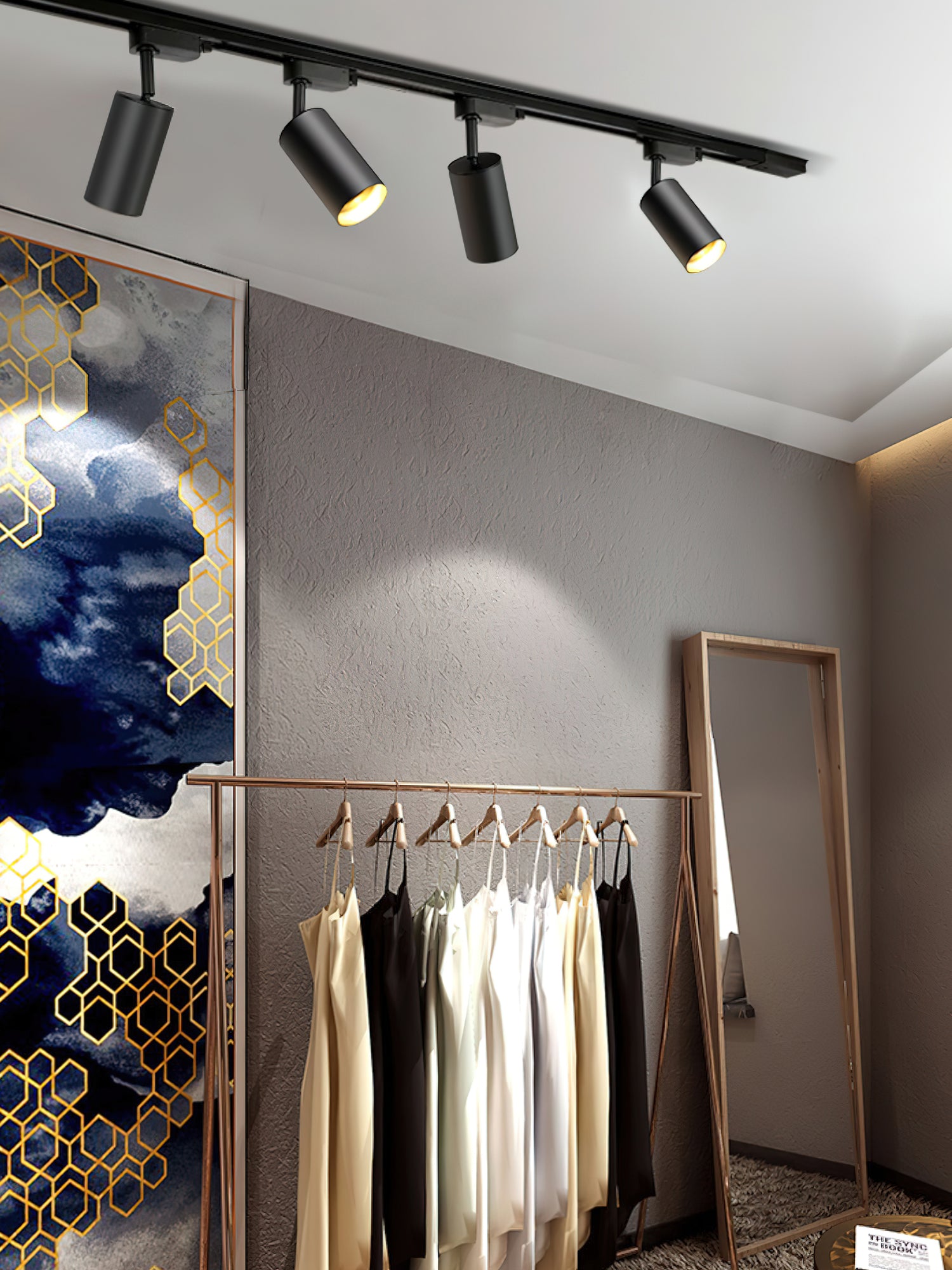 Gilded Rail Track Light - Lumpaz