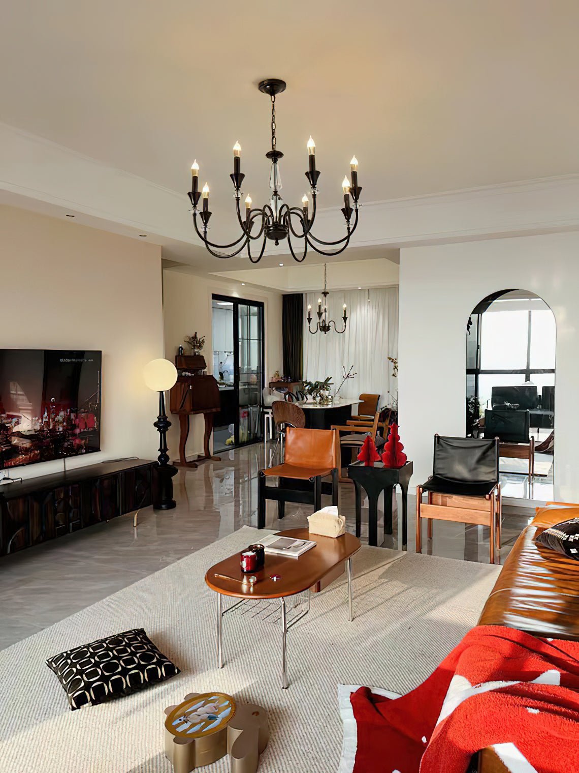 Noir Candelabra Chandelier - Lumpaz