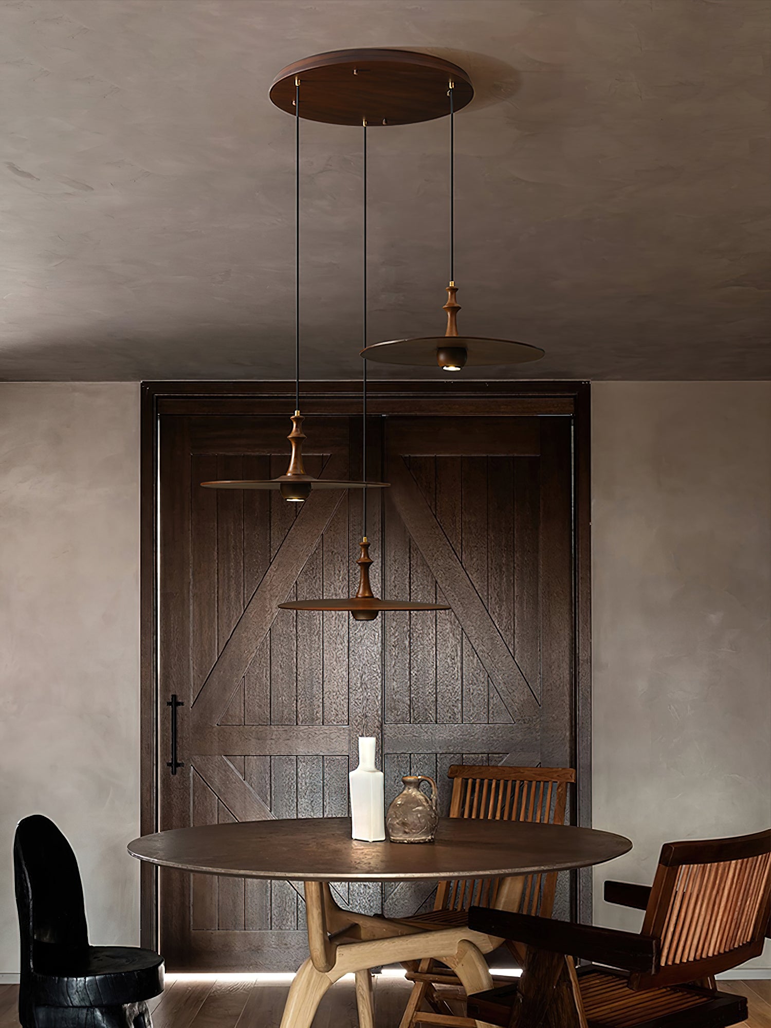 Spindle Disc Pendant Lamp - Lumpaz