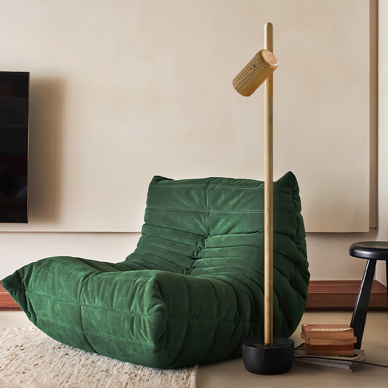 Spotlight Wood Floor Lamp - Lumpaz