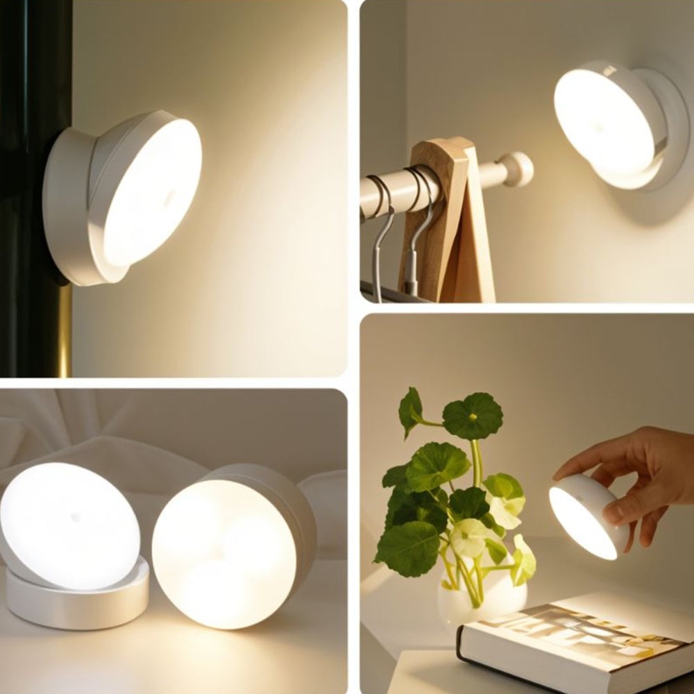 Mini Chargeable White LED Wall Light - Lumpaz