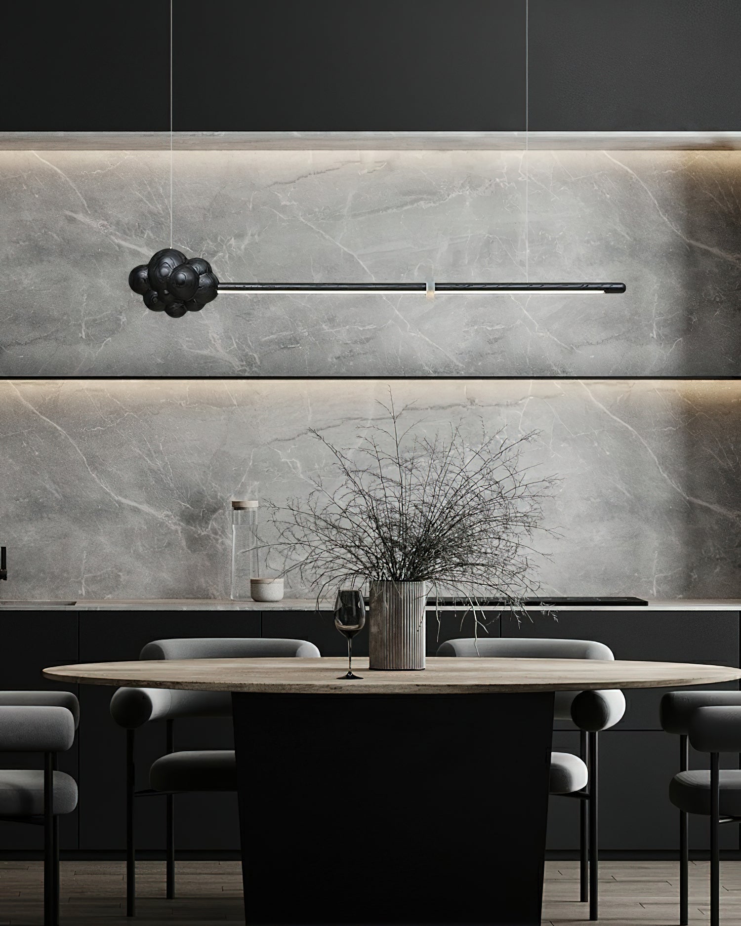 Cloud Stick Chandelier - Lumpaz