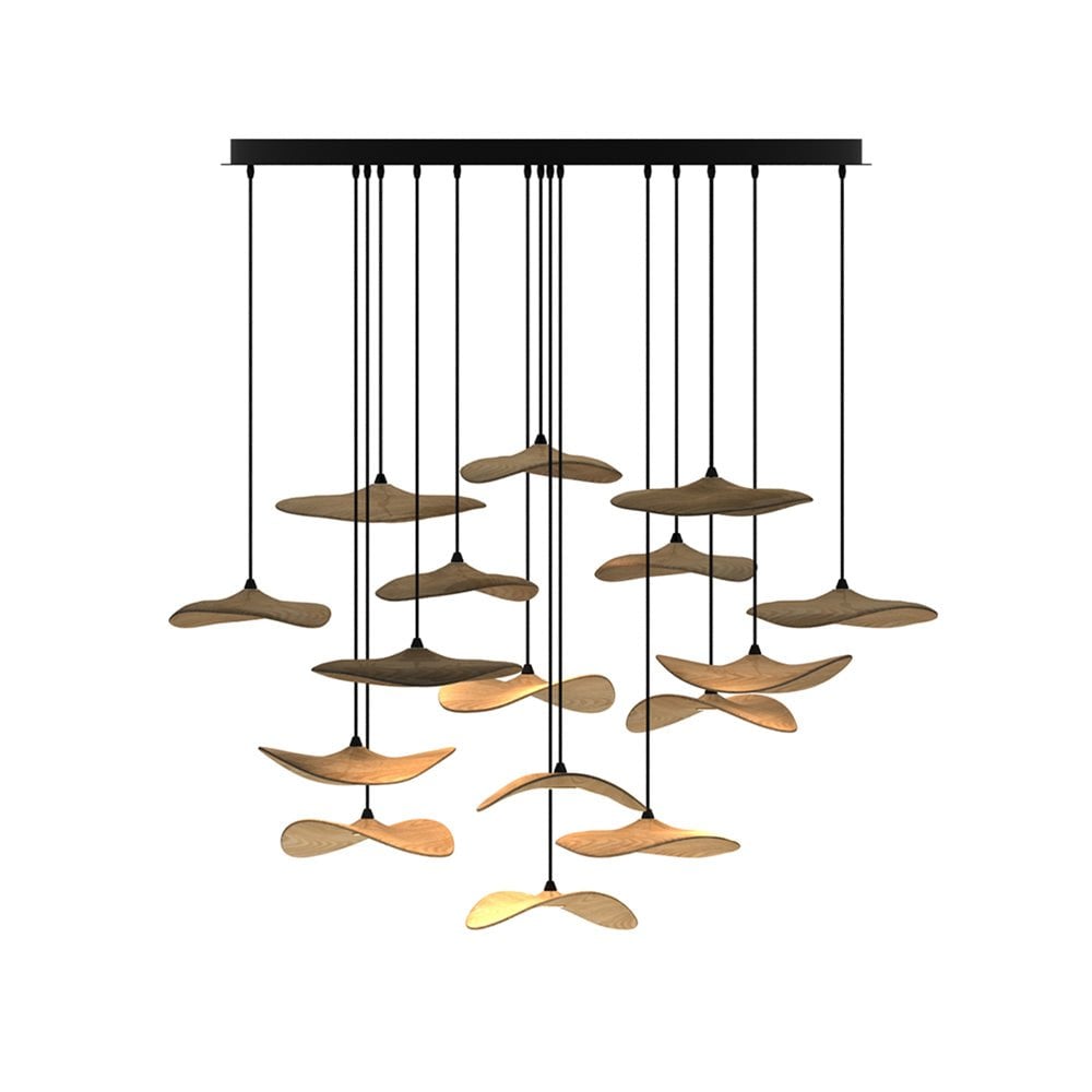Empty Leaf Chandelier - Lumpaz