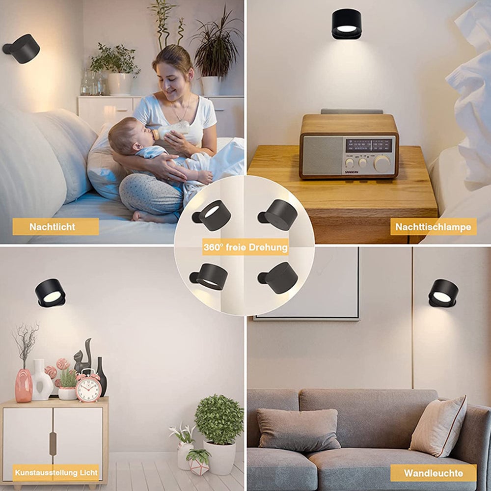 Modern LED Rotation Mini Wall Light - Lumpaz