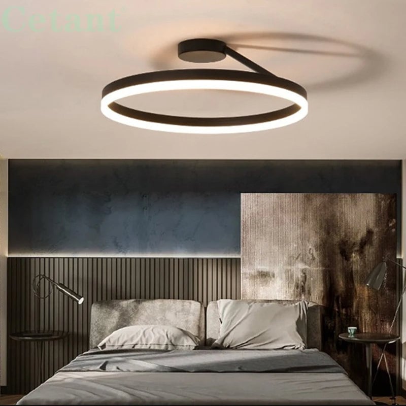 Nordic LED Geometry Circle Ceiling Light - Lumpaz