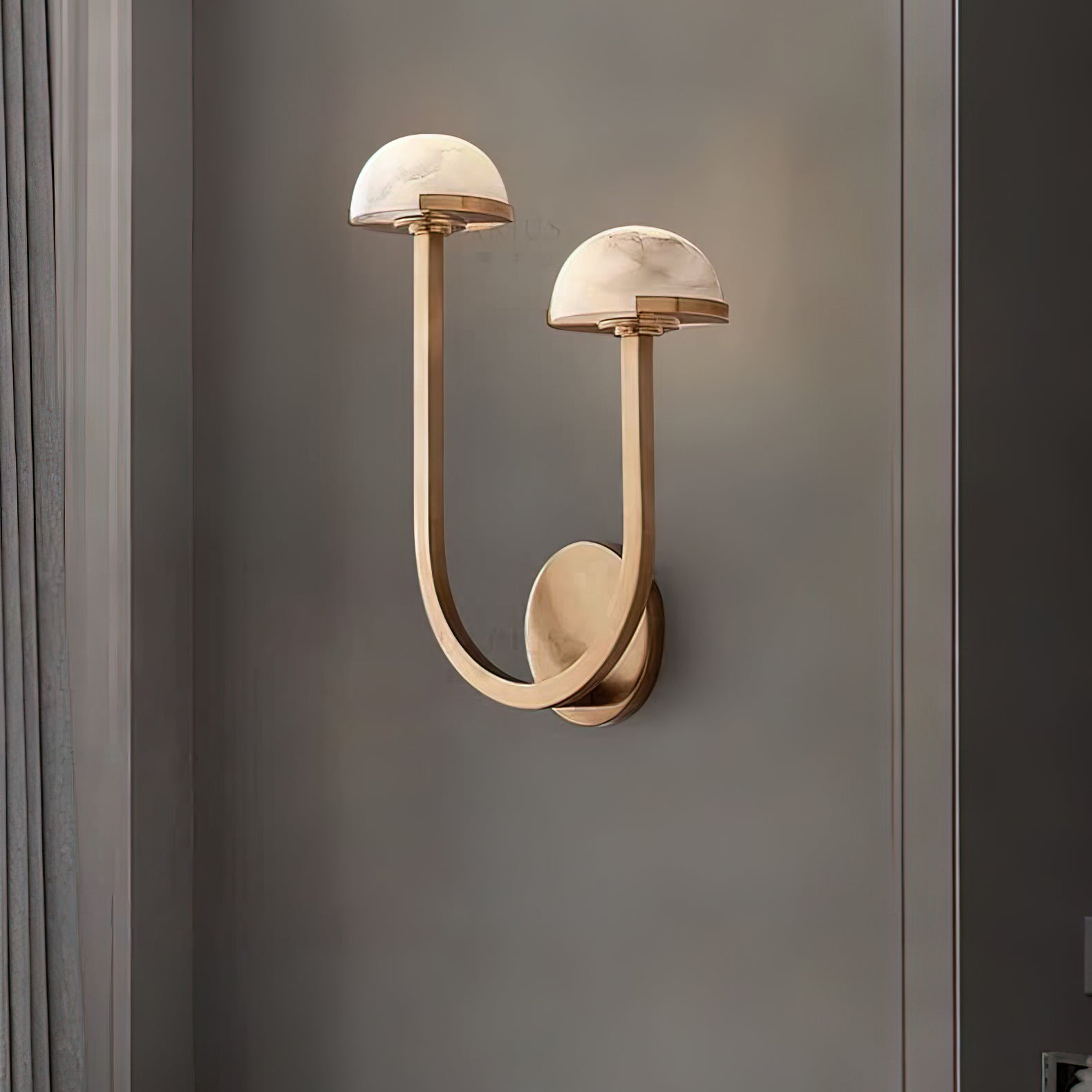 Mushroom Alabaster Wall Lamp - Lumpaz