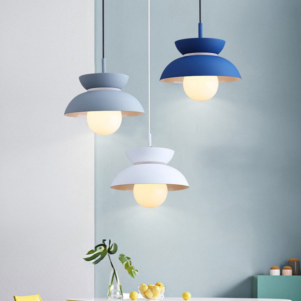 Macaroon Colorful Simple Round Pendant Light - Lumpaz