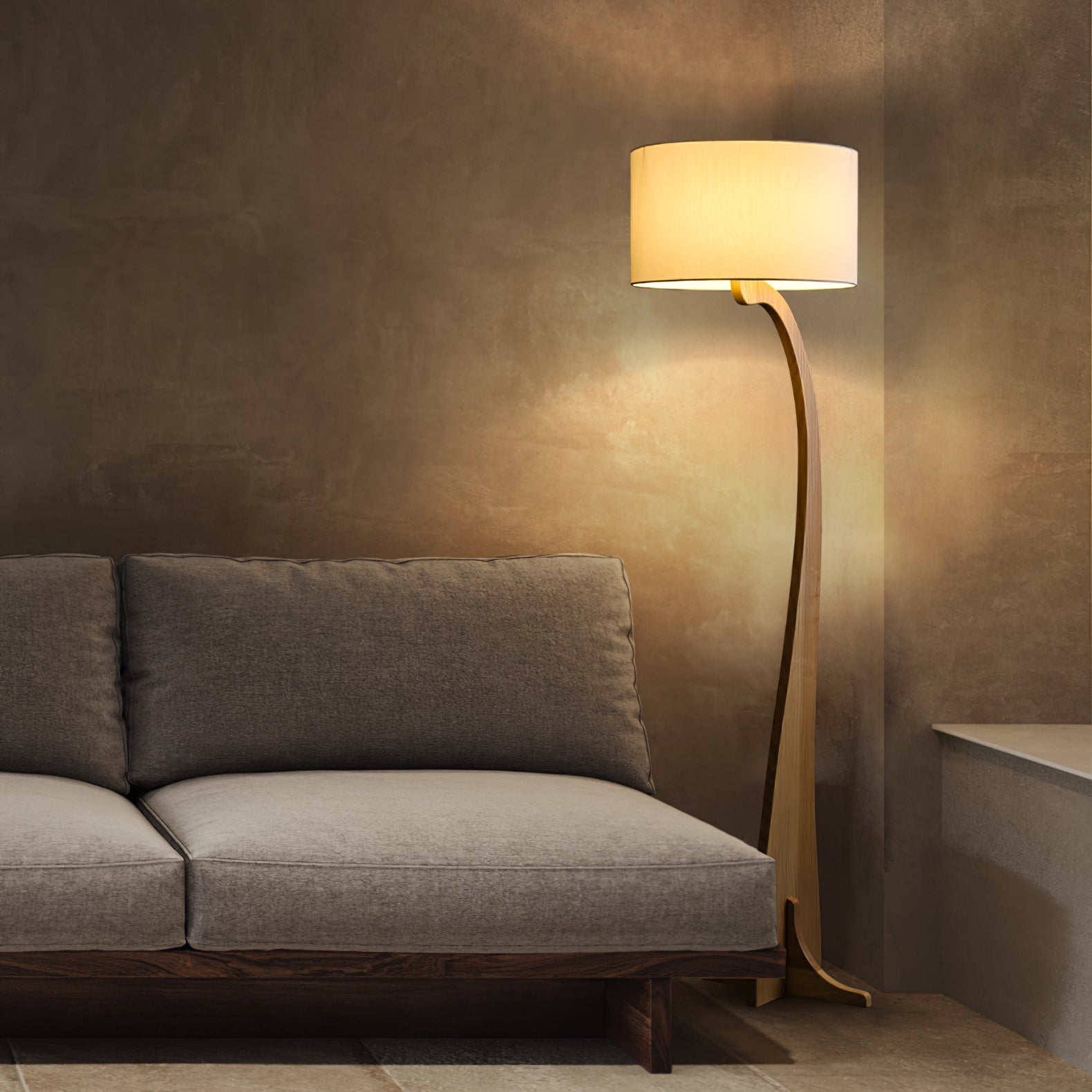 Bow Curve Floor Lamp - Lumpaz