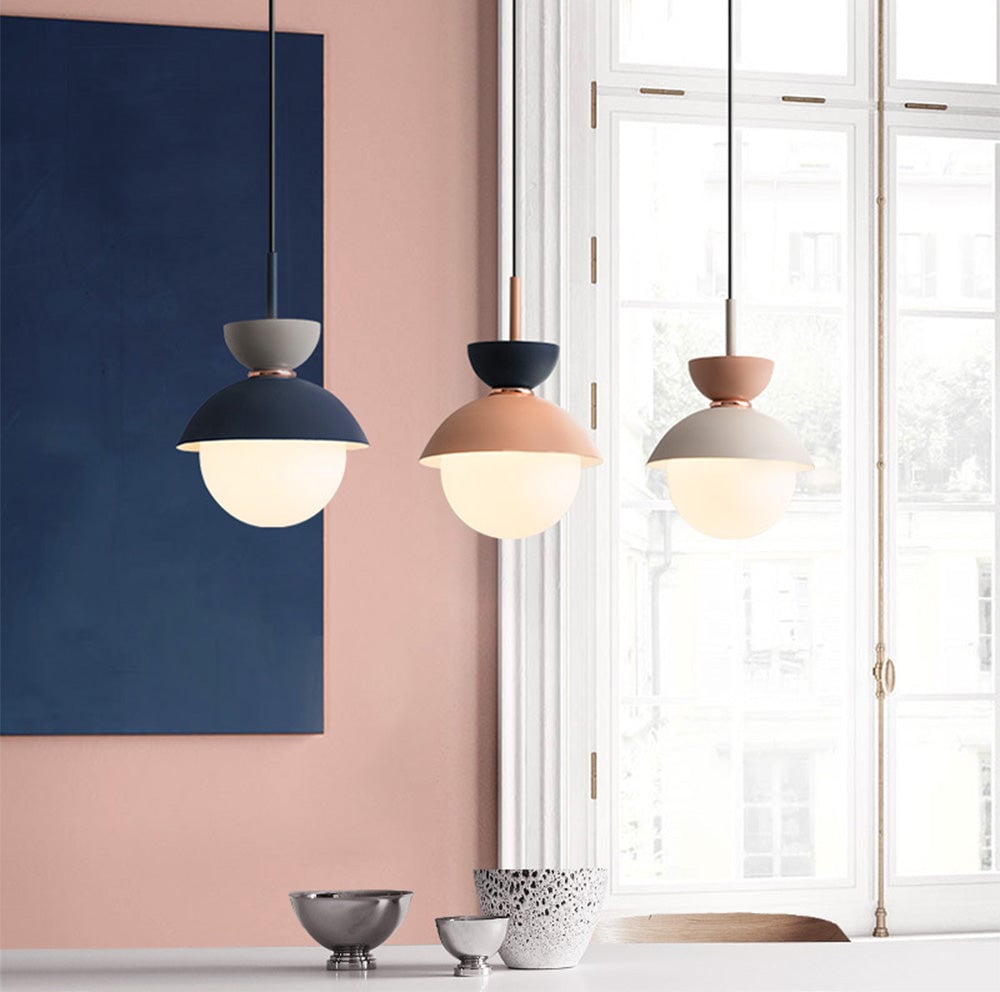 Macaroon Double Heads Metal Pendant Light - Lumpaz