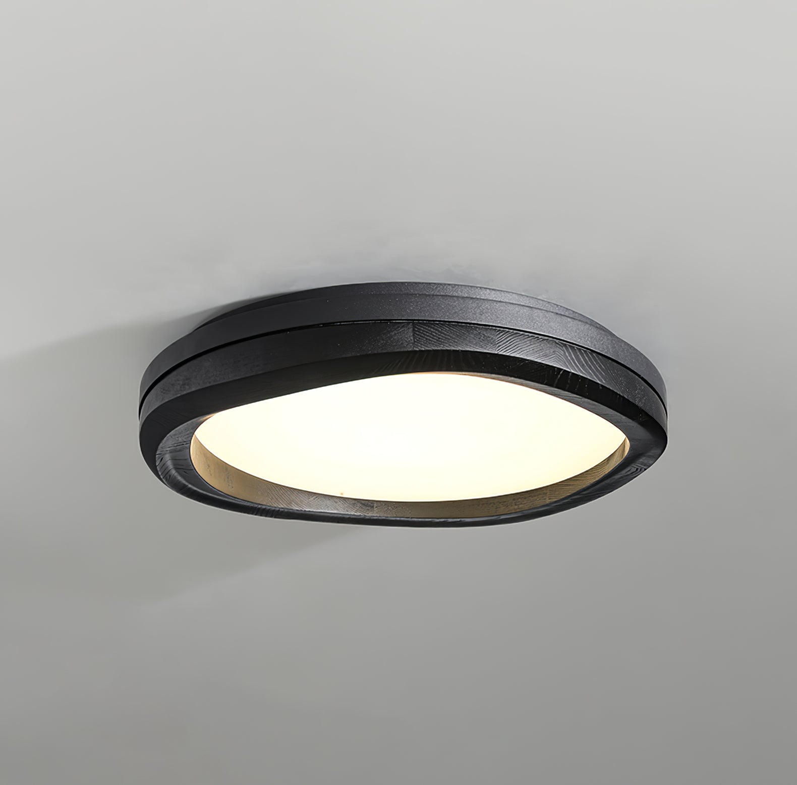 Timber Round Wood Ceiling Lamp - Lumpaz