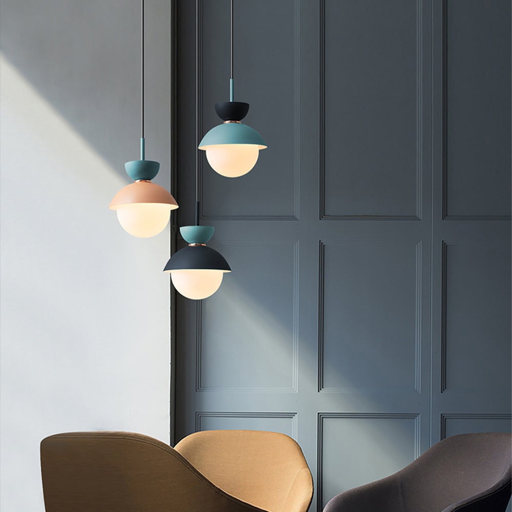 Macaroon Double Heads Metal Pendant Light - Lumpaz