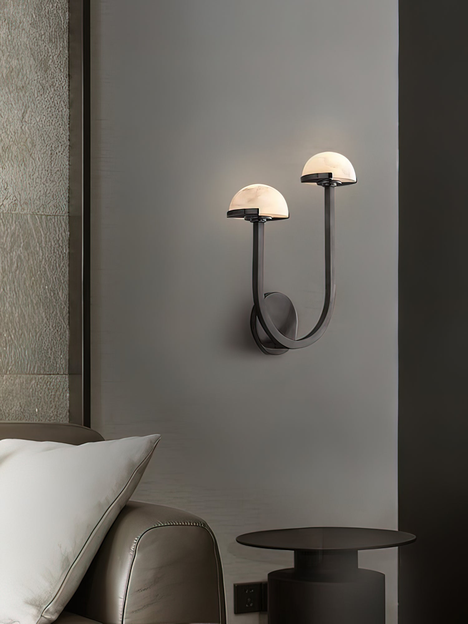 Mushroom Alabaster Wall Lamp - Lumpaz