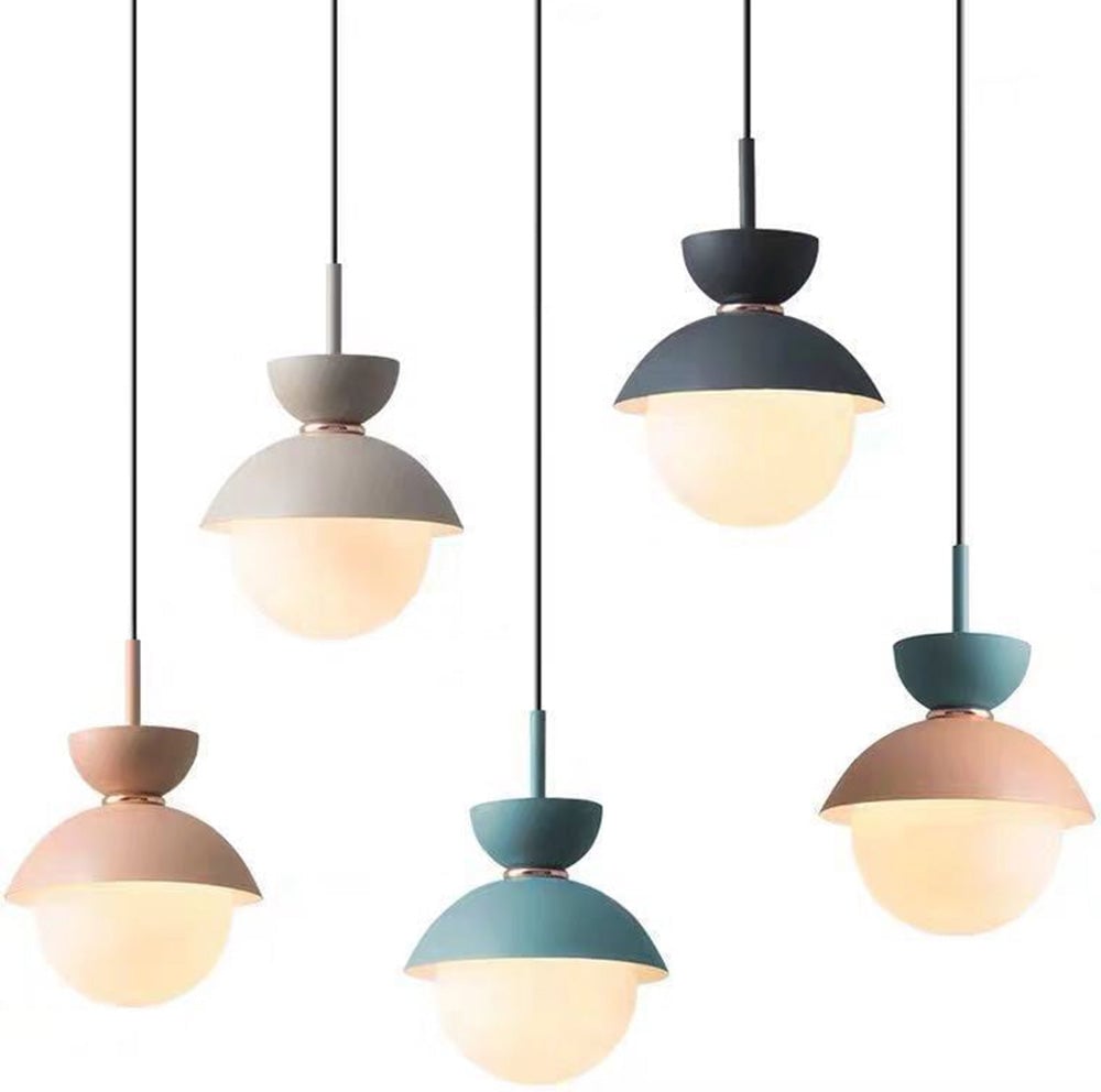 Macaroon Double Heads Metal Pendant Light - Lumpaz