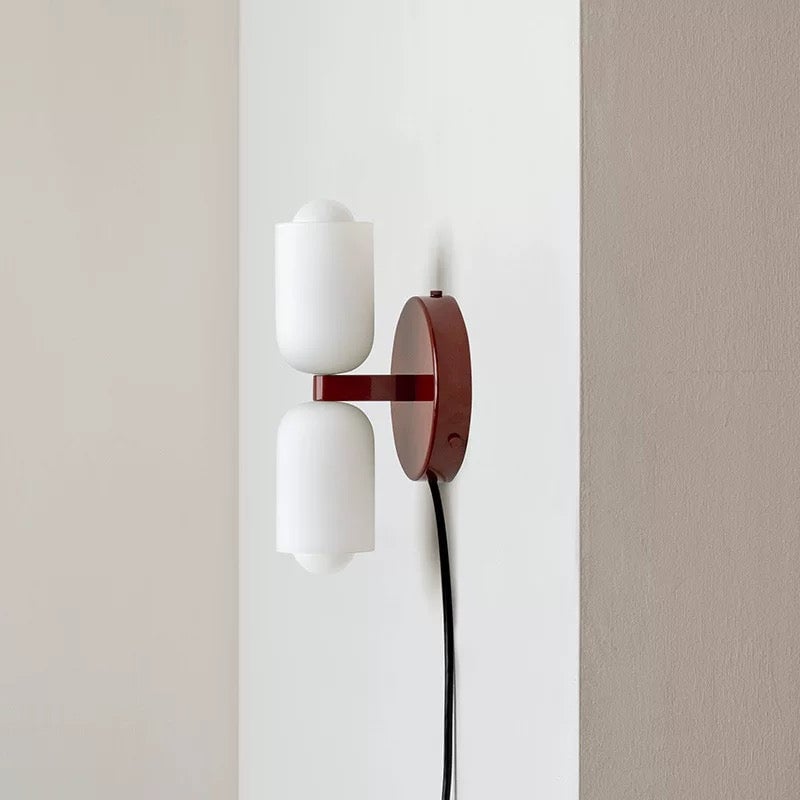 Creamy Double Head Plug-in Wall Light - Lumpaz