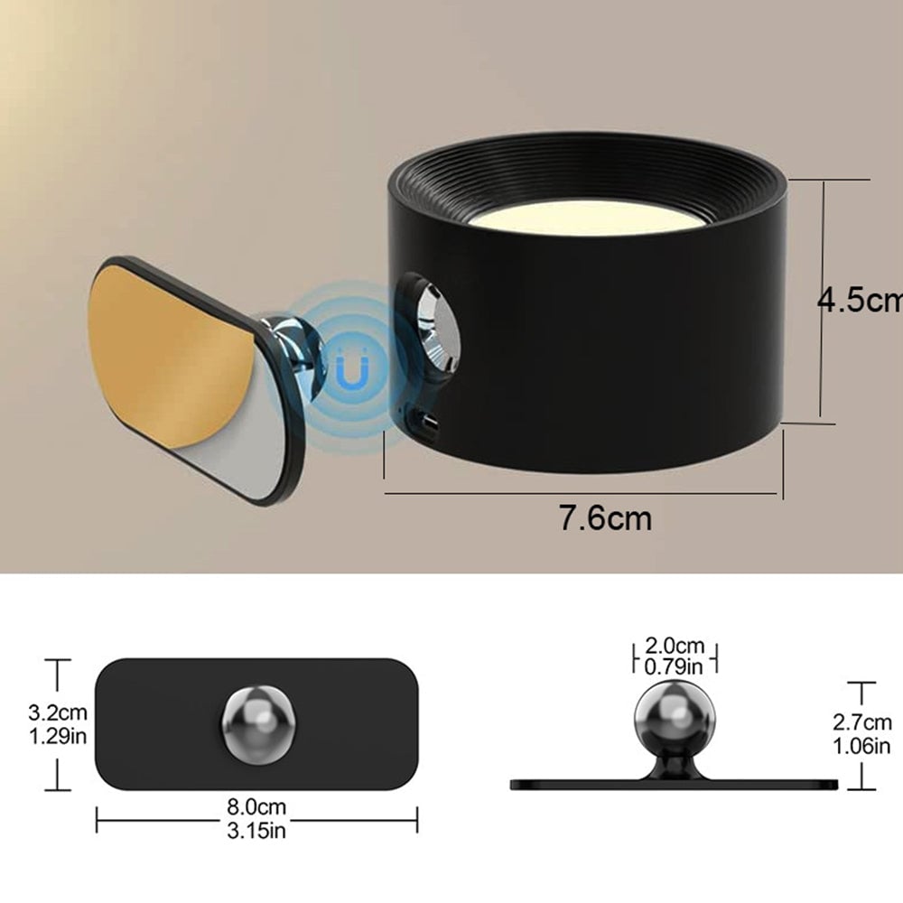Modern LED Rotation Mini Wall Light - Lumpaz