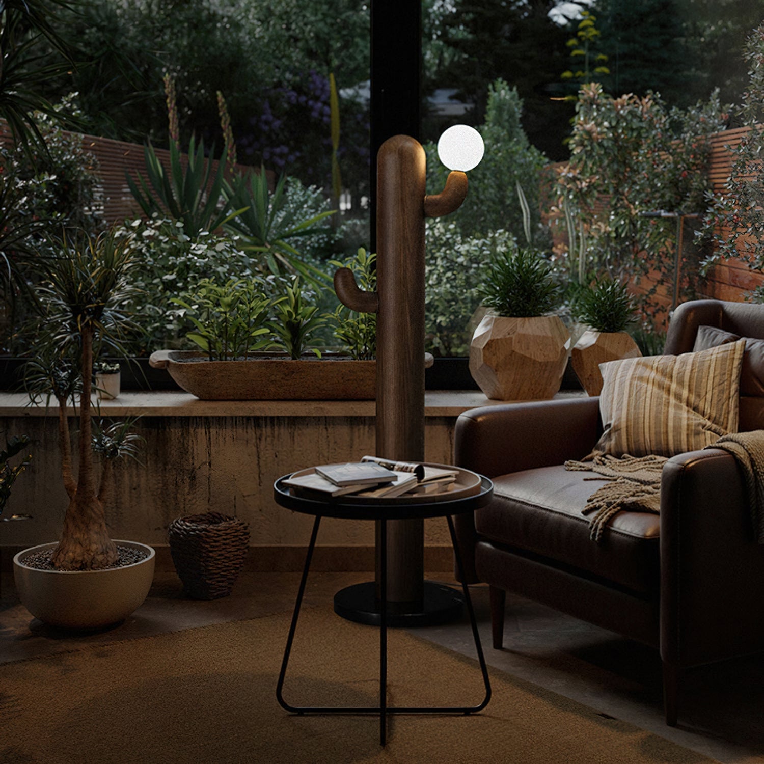 Cactus Wood Floor Lamp - Lumpaz