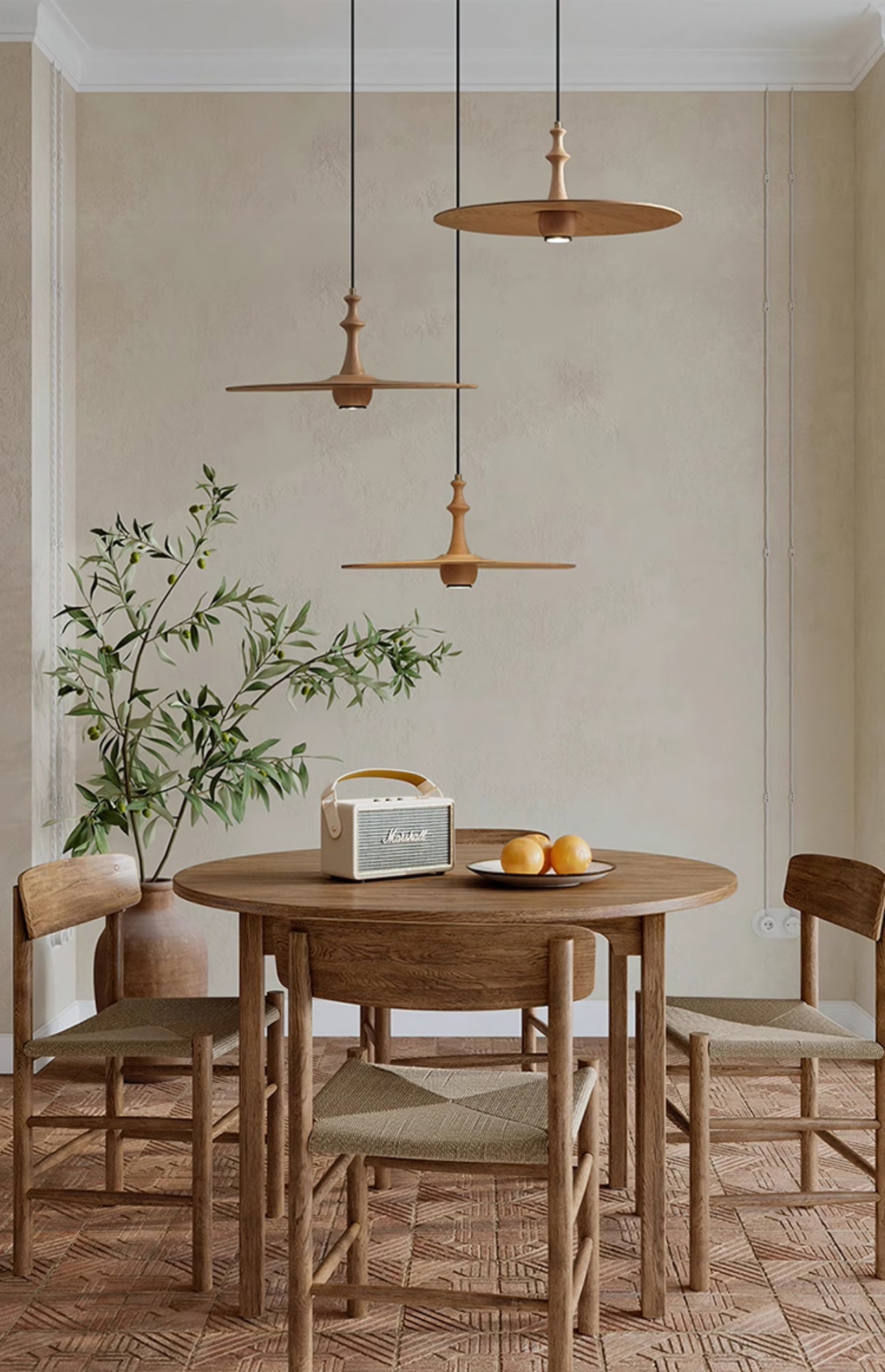 Spindle Disc Pendant Lamp - Lumpaz