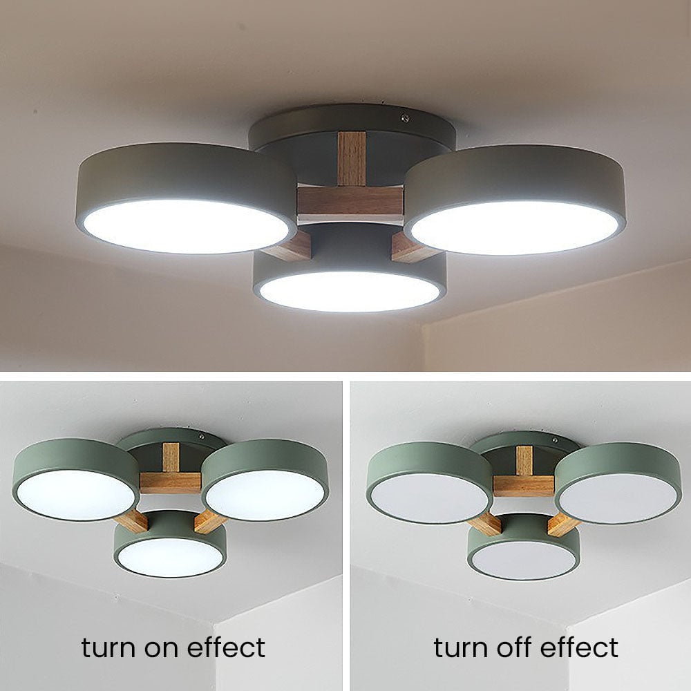 Contemporary Acrylic Multi-Heads Ceiling Light - Lumpaz