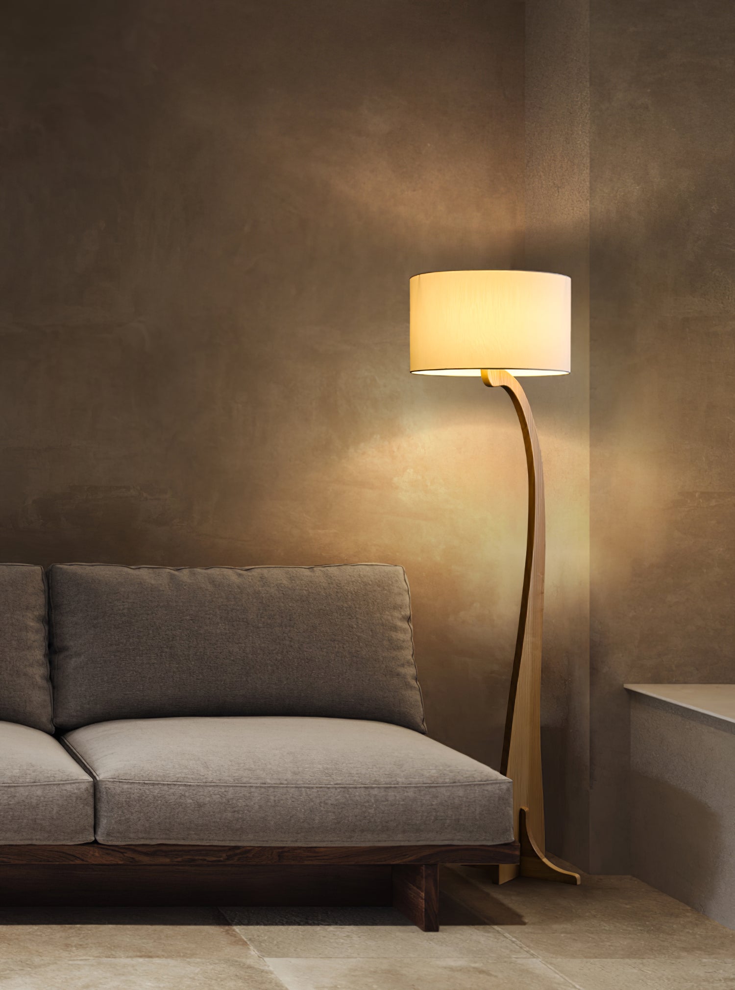 Bow Curve Floor Lamp - Lumpaz