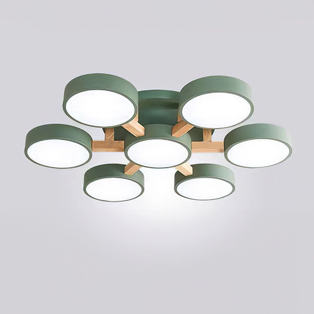 Contemporary Acrylic Multi-Heads Ceiling Light - Lumpaz