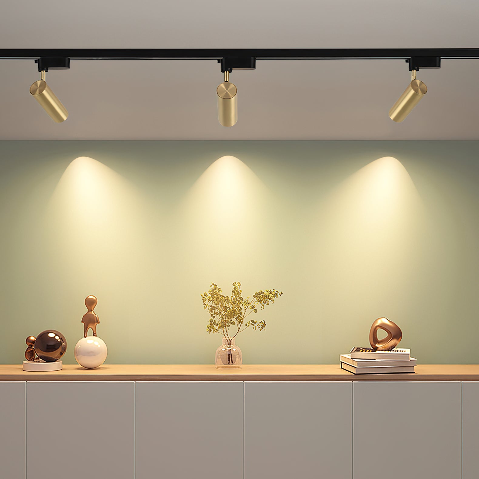 Gilded Rail Track Light - Lumpaz