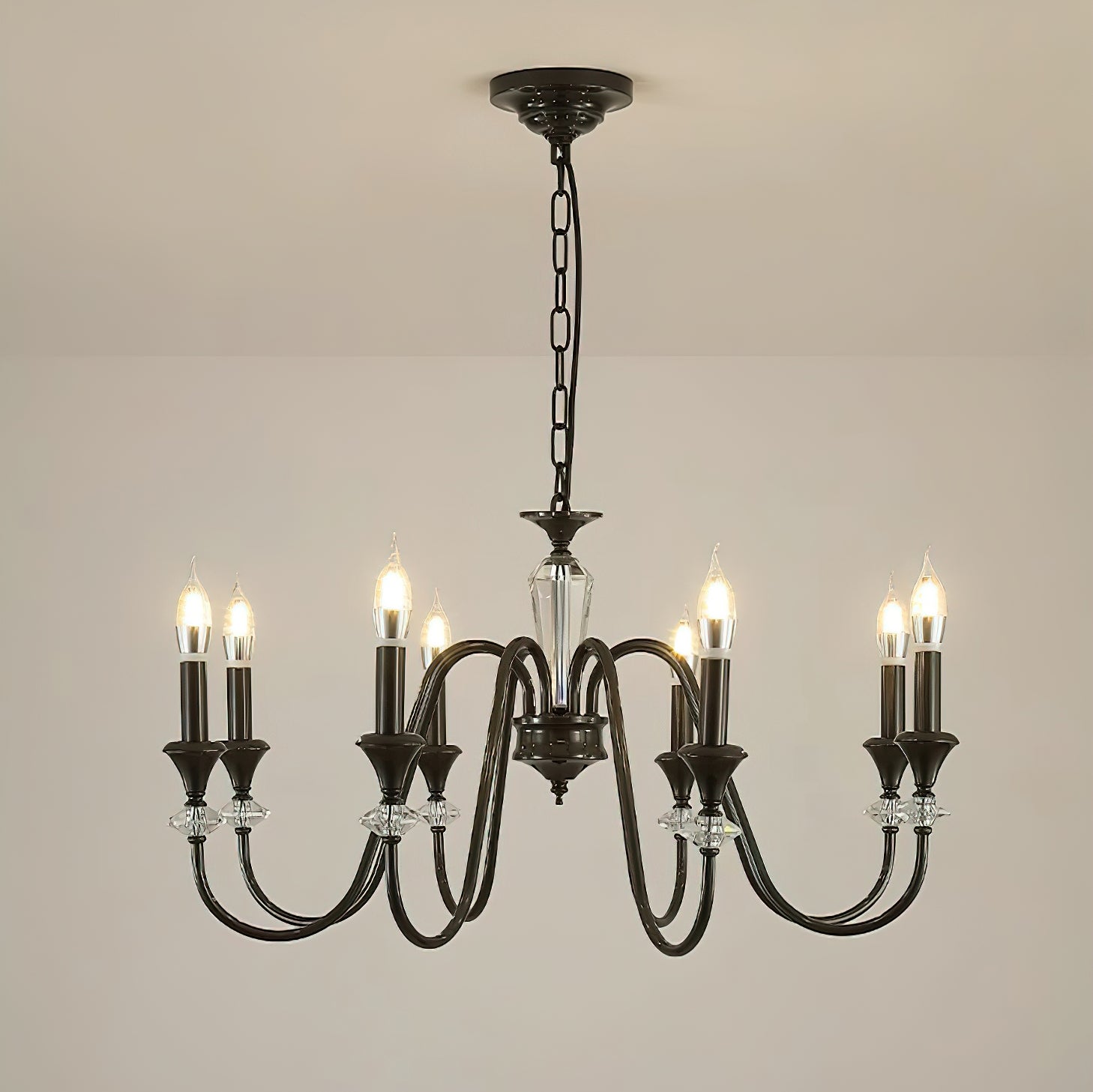 Noir Candelabra Chandelier - Lumpaz